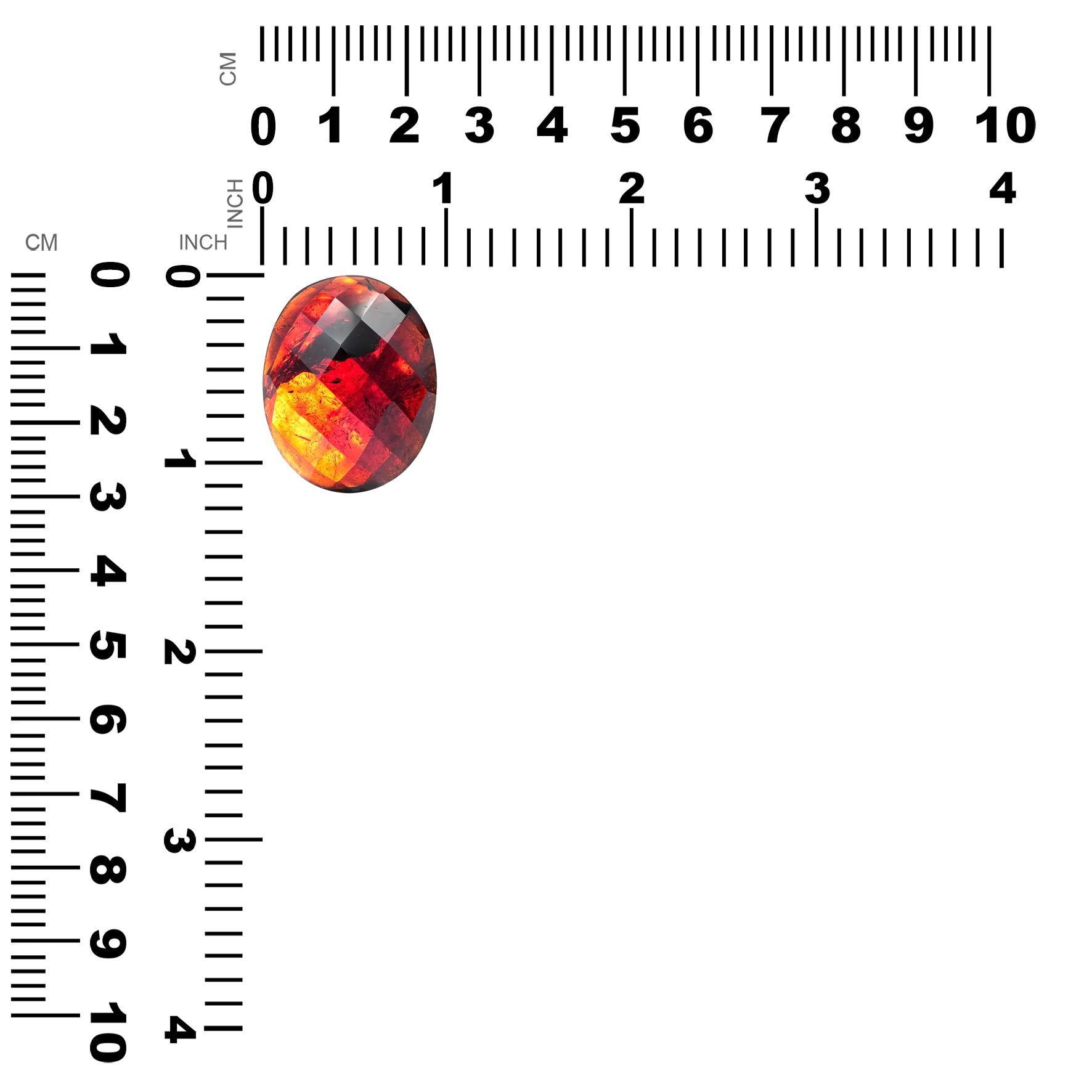 Starborn Brazilian Spessartite Garnet Faceted Oval 84 cts - 1 Piece