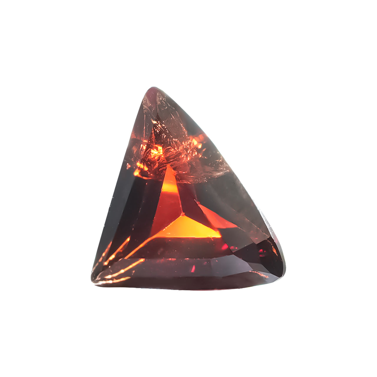 Starborn Brazilian Spessartite Garnet Faceted Triangular Cabochon 6.5 cts - 1 Piece
