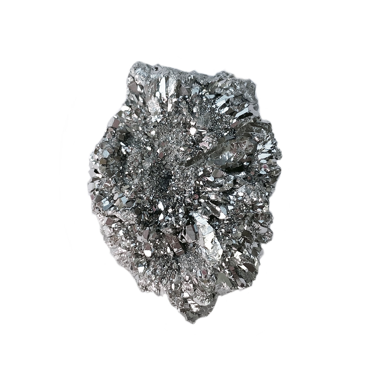 Starborn Drusy Quartz Silver Rosette 37mm – 1 Piece