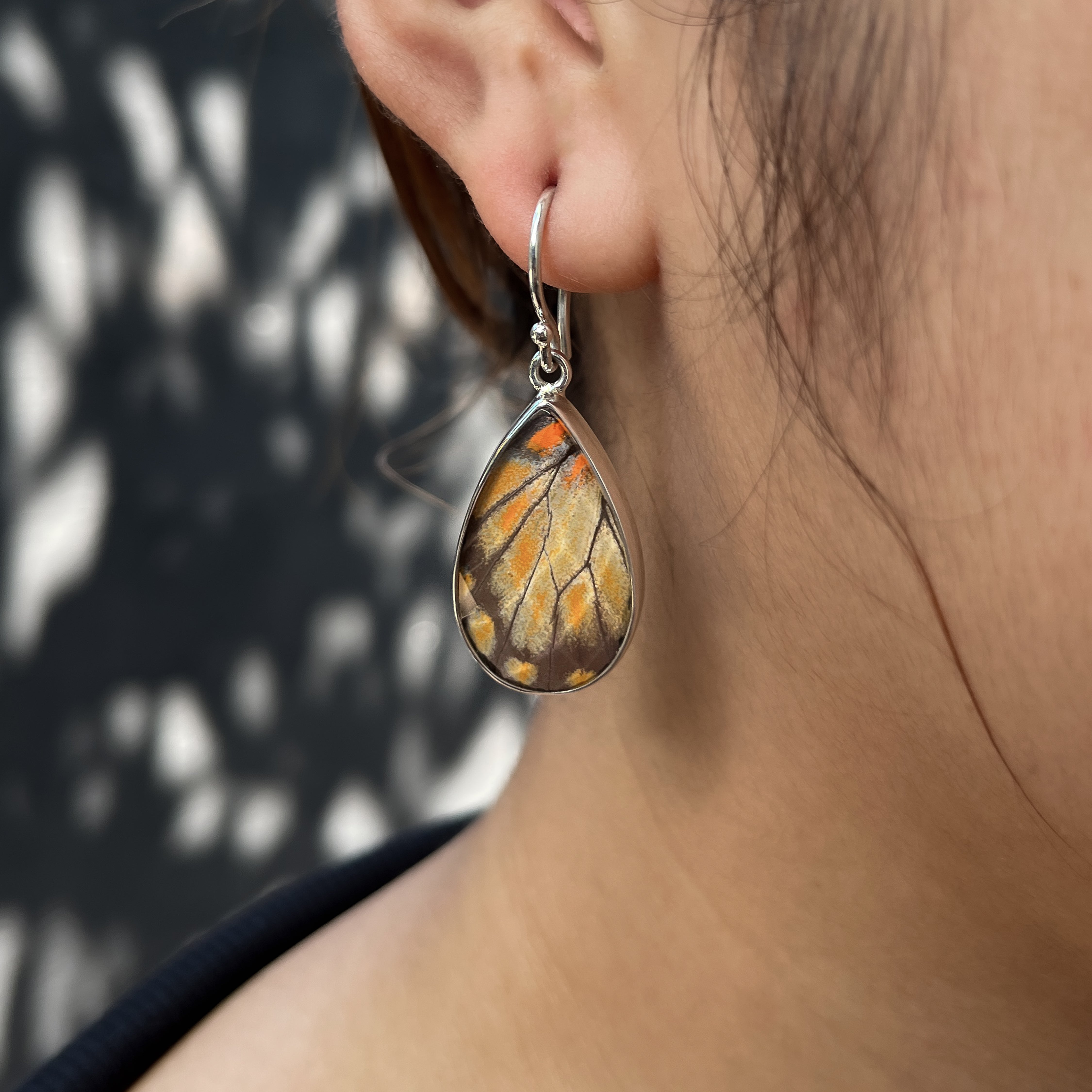 Starborn Butterfly Wing Earrings in Sterling Silver