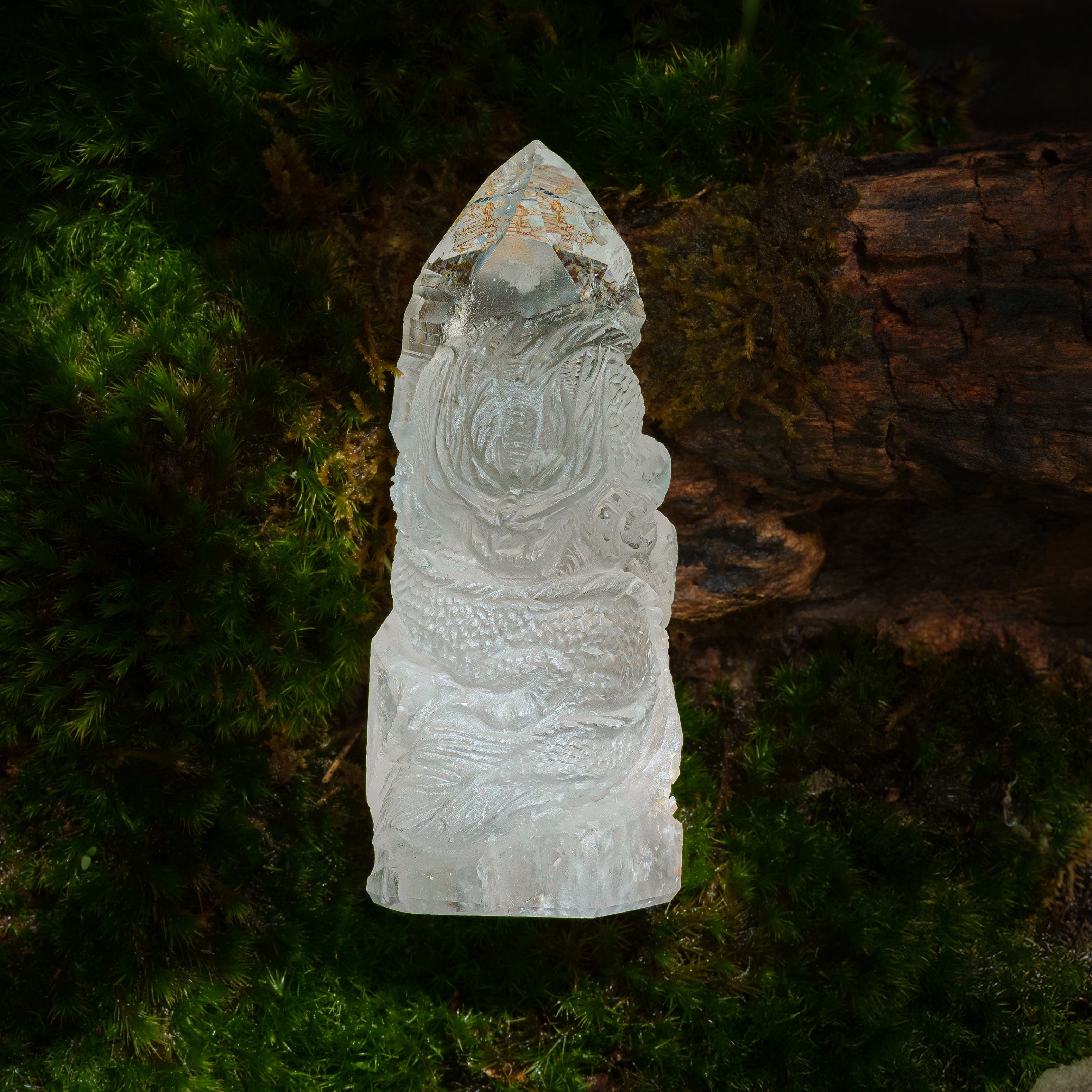 Starborn Hand Carved Quartz Dragon - 1 Piece