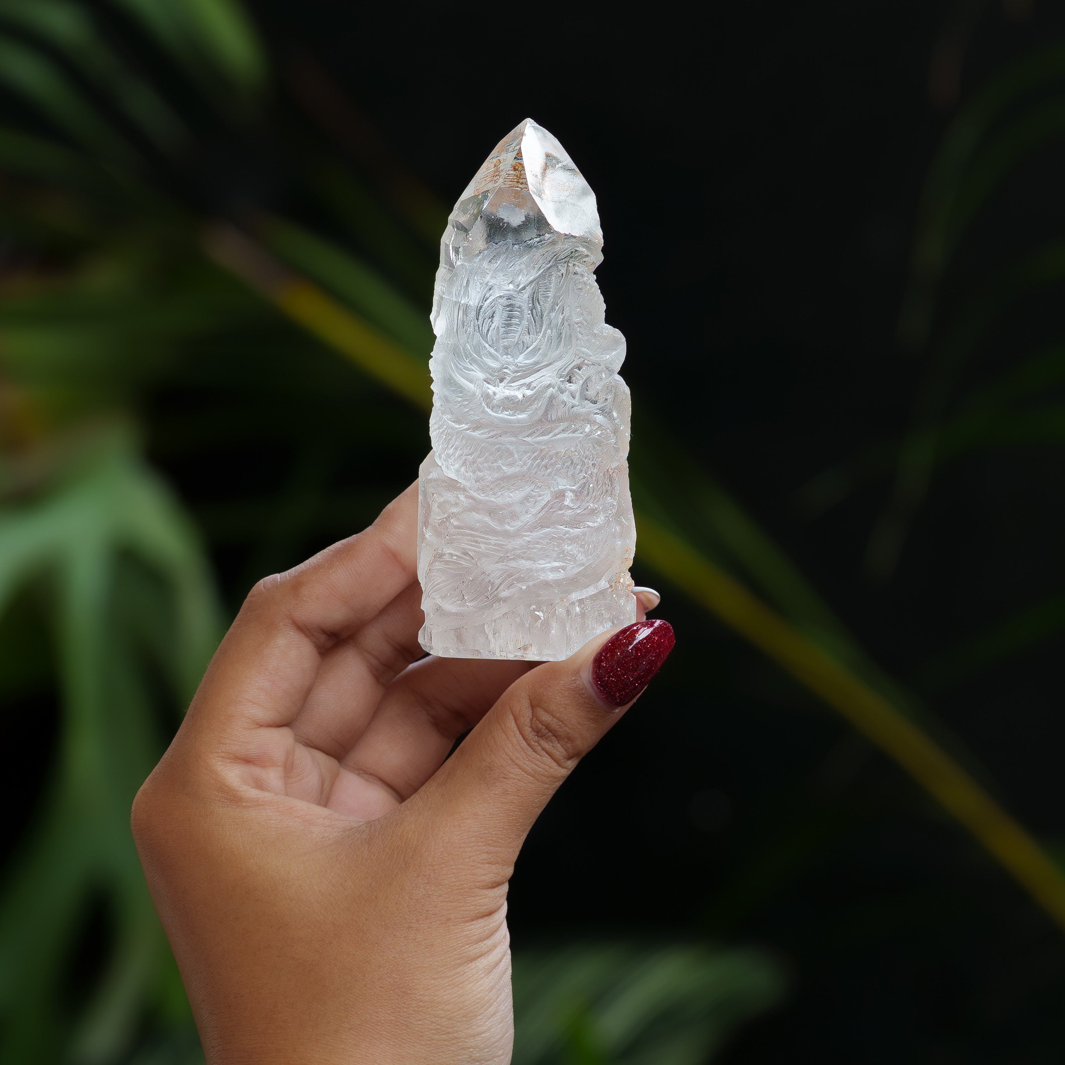 Starborn Hand Carved Quartz Dragon - 1 Piece