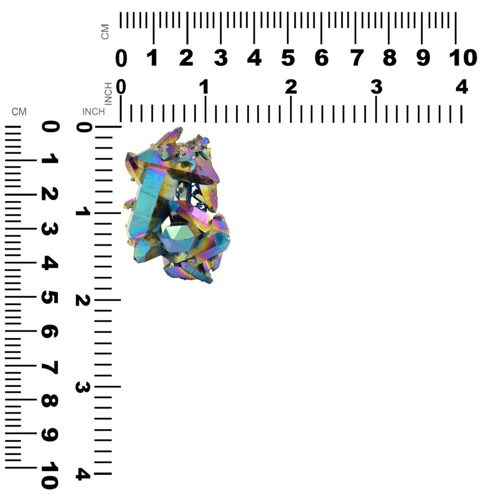 Racimo de cuarzo de titanio arcoíris Starborn 118,3 cts - 1 pieza