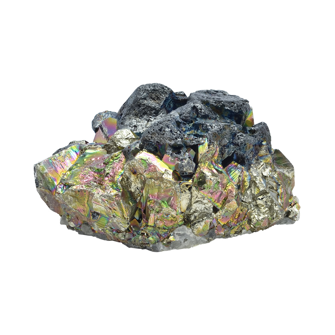 Pyrite with Quartz Crystal Specimen 448 carats