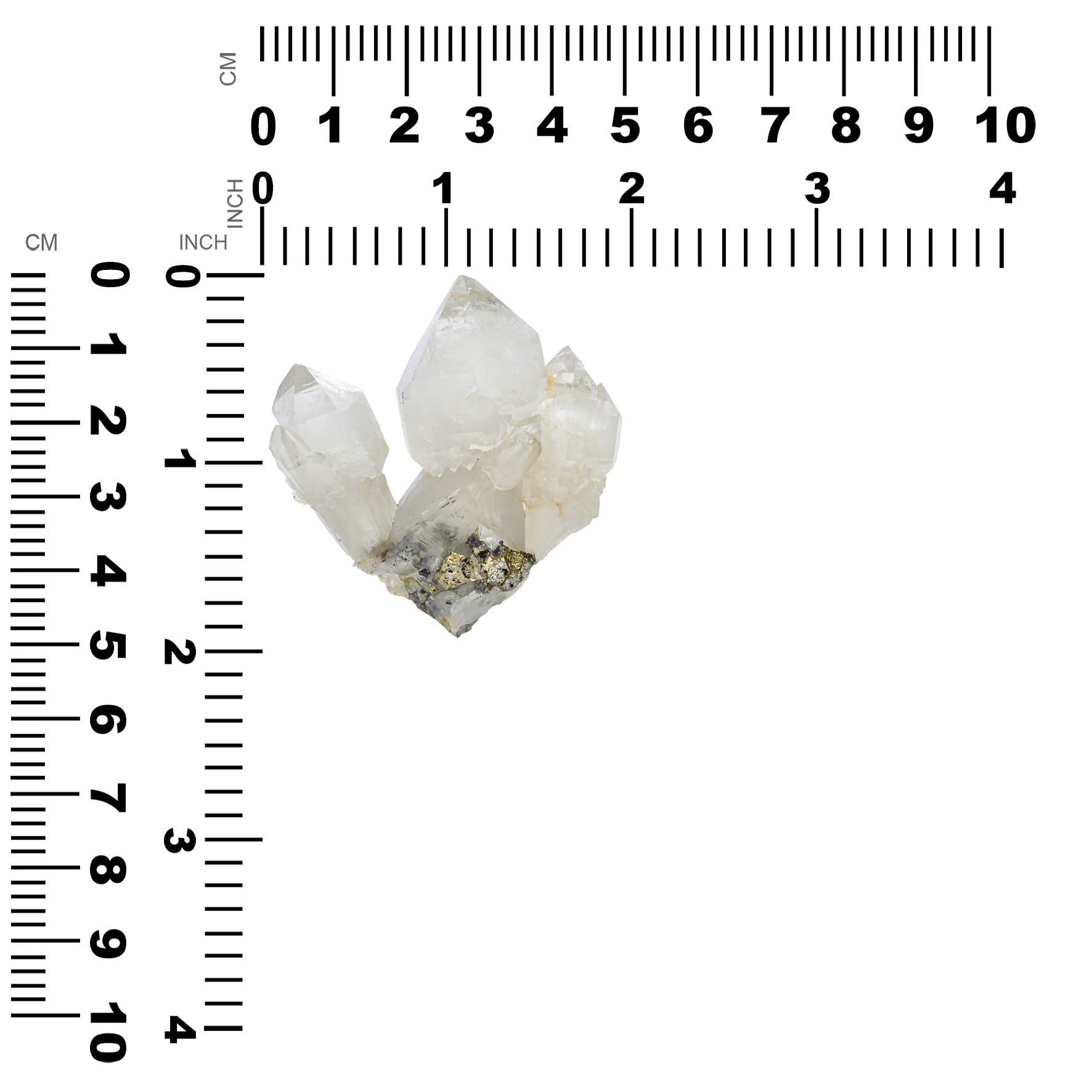 Quartz Crystal with Pyrite Specimen 163 carats