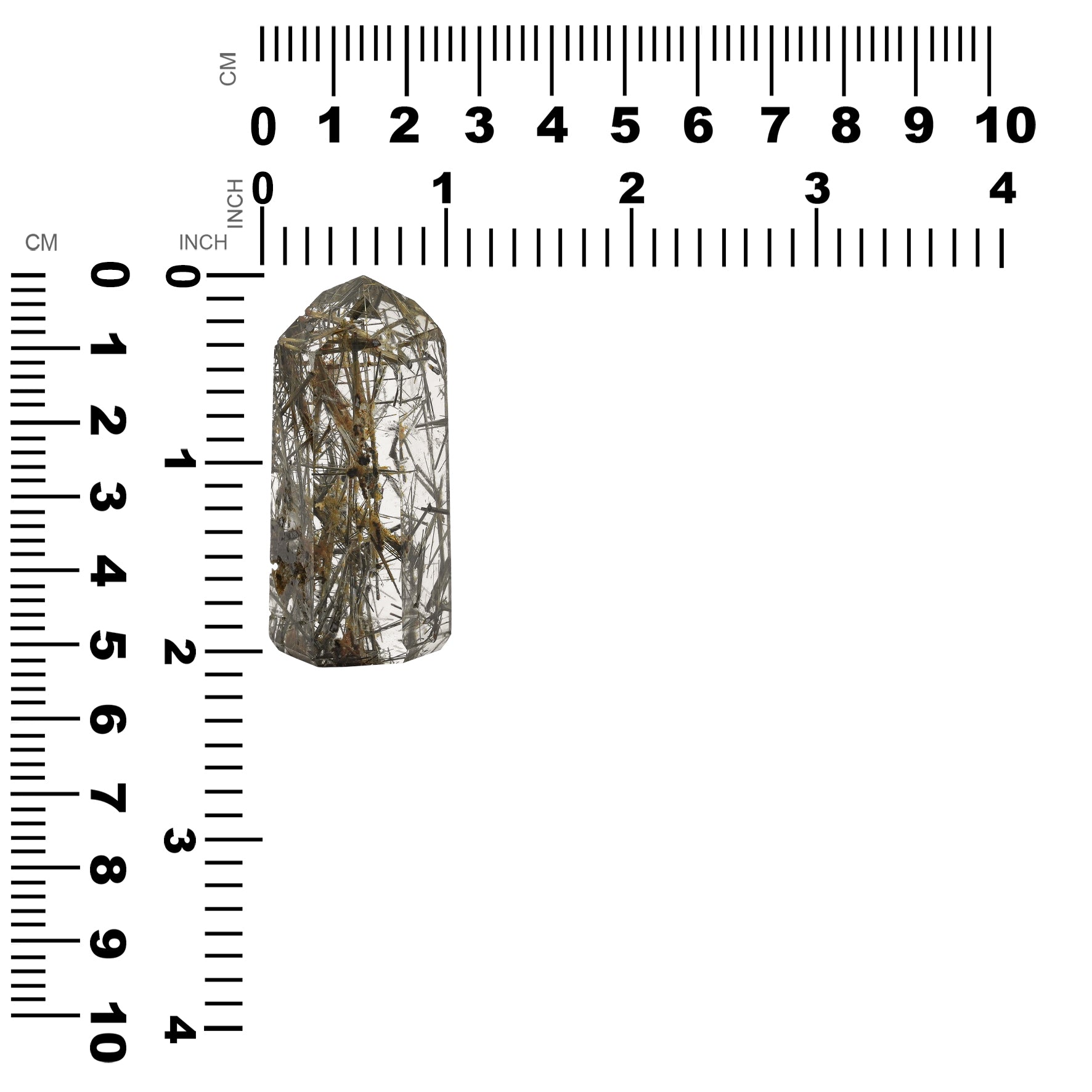 Natural Rutilated Quartz Collector's Specimen 48.2g - 1 piece