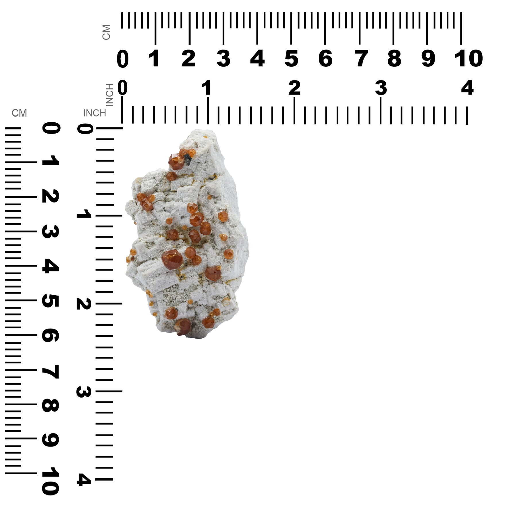 Starborn Natürlicher Spessartin-Granat-Cluster, Exemplar 190,5 Karat – 1 Stück