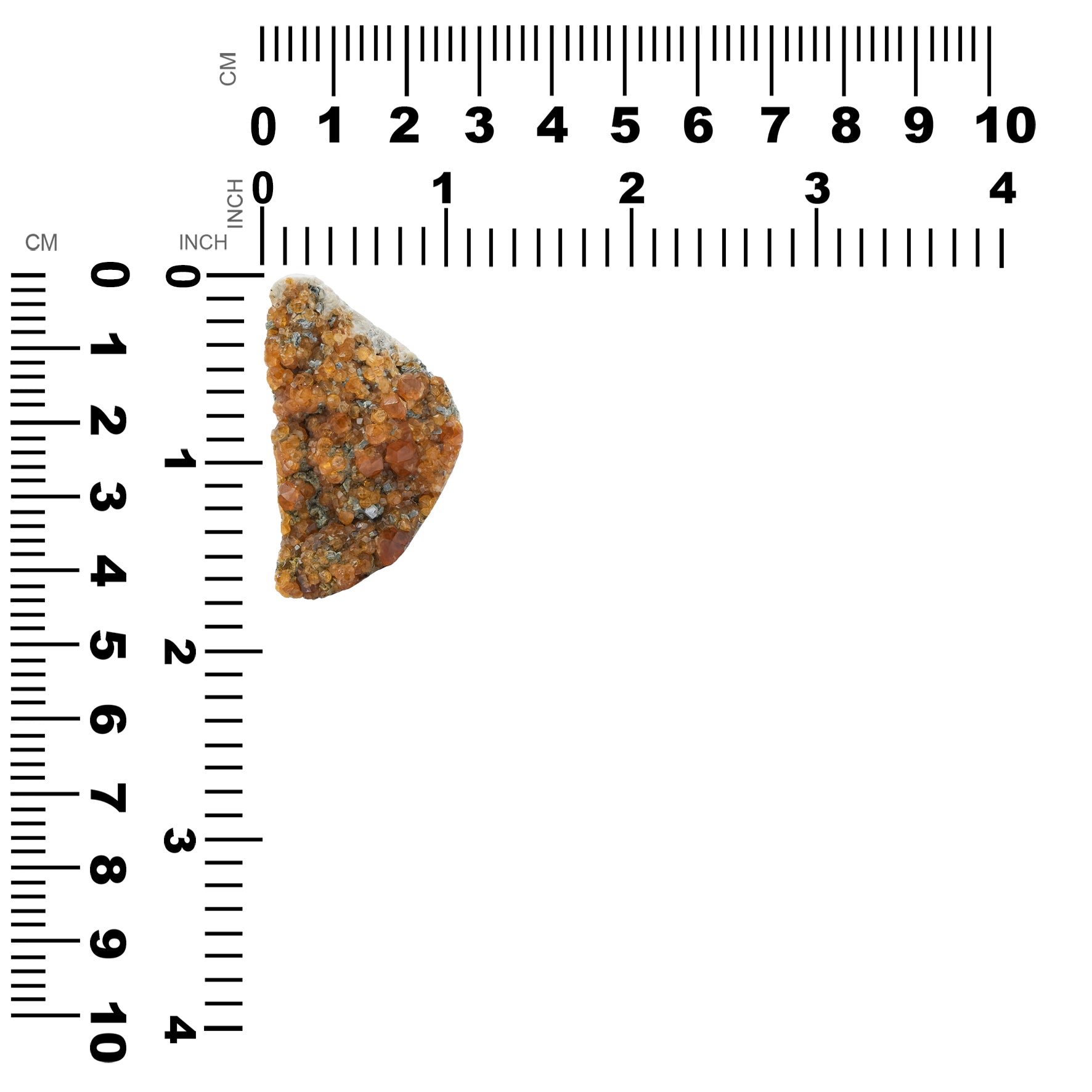 Espécimen de cristal crudo de granate espesartita natural Starborn de 82,5 quilates - 1 pieza