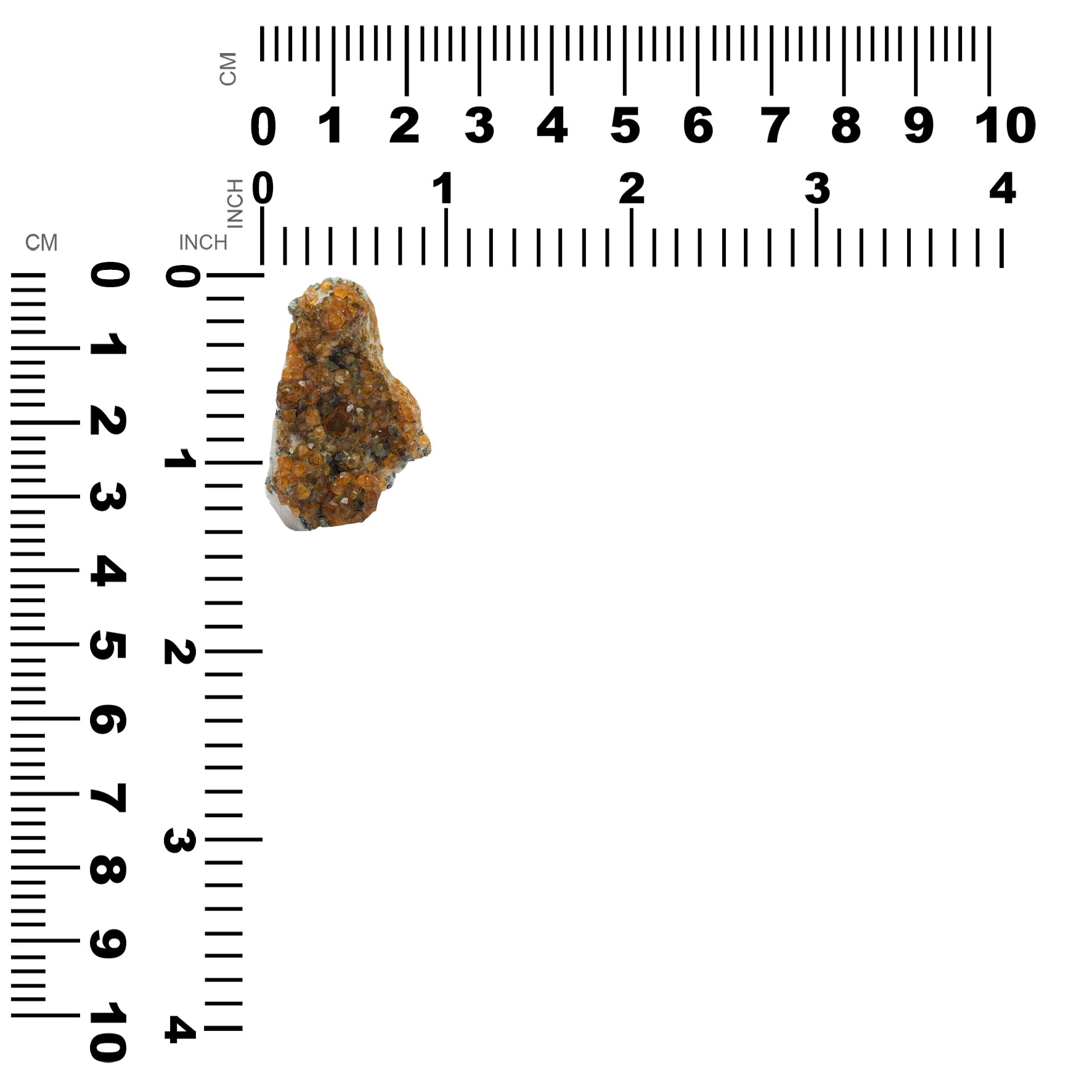 Espécimen de cristal crudo de granate espesartita natural Starborn 42,5 quilates - 1 pieza