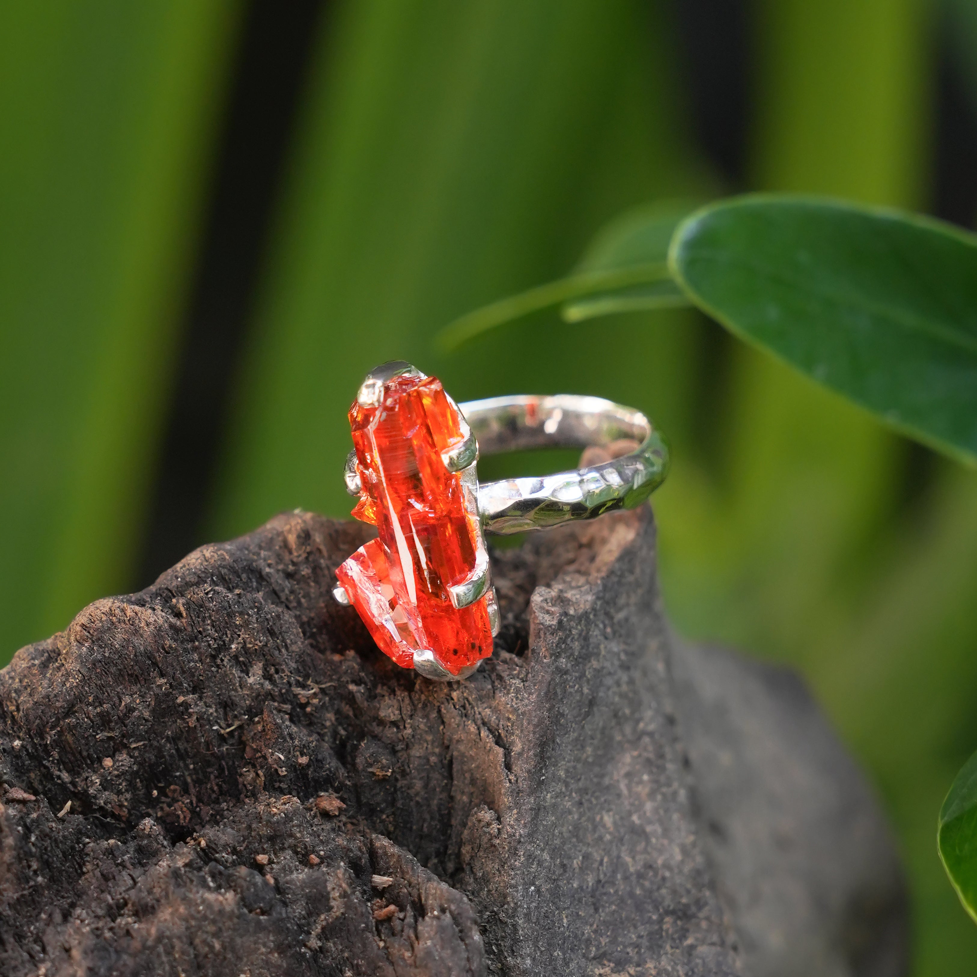 Starborn Zincite Ring in Sterling Silver - Size 7