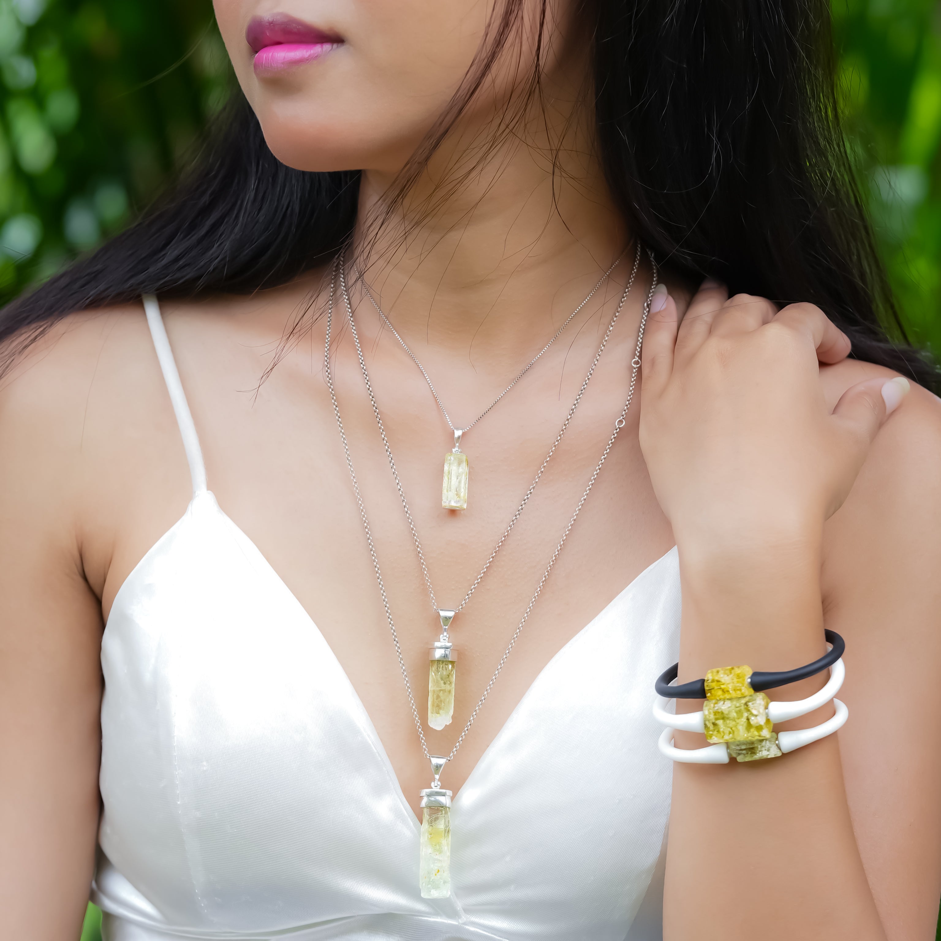 Starborn Heliodor Pendant in Sterling Silver