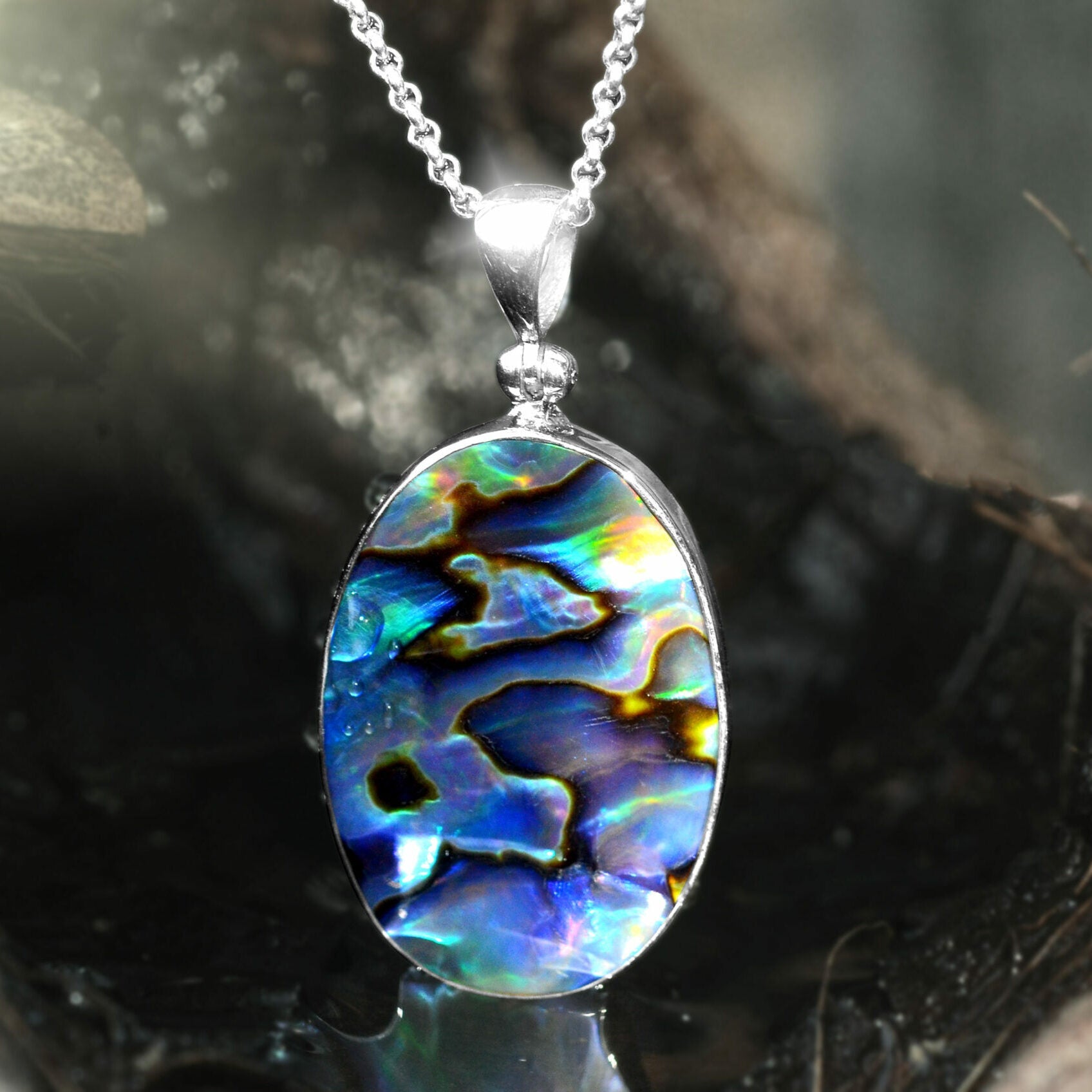 Abalone Shell Oval Pendant