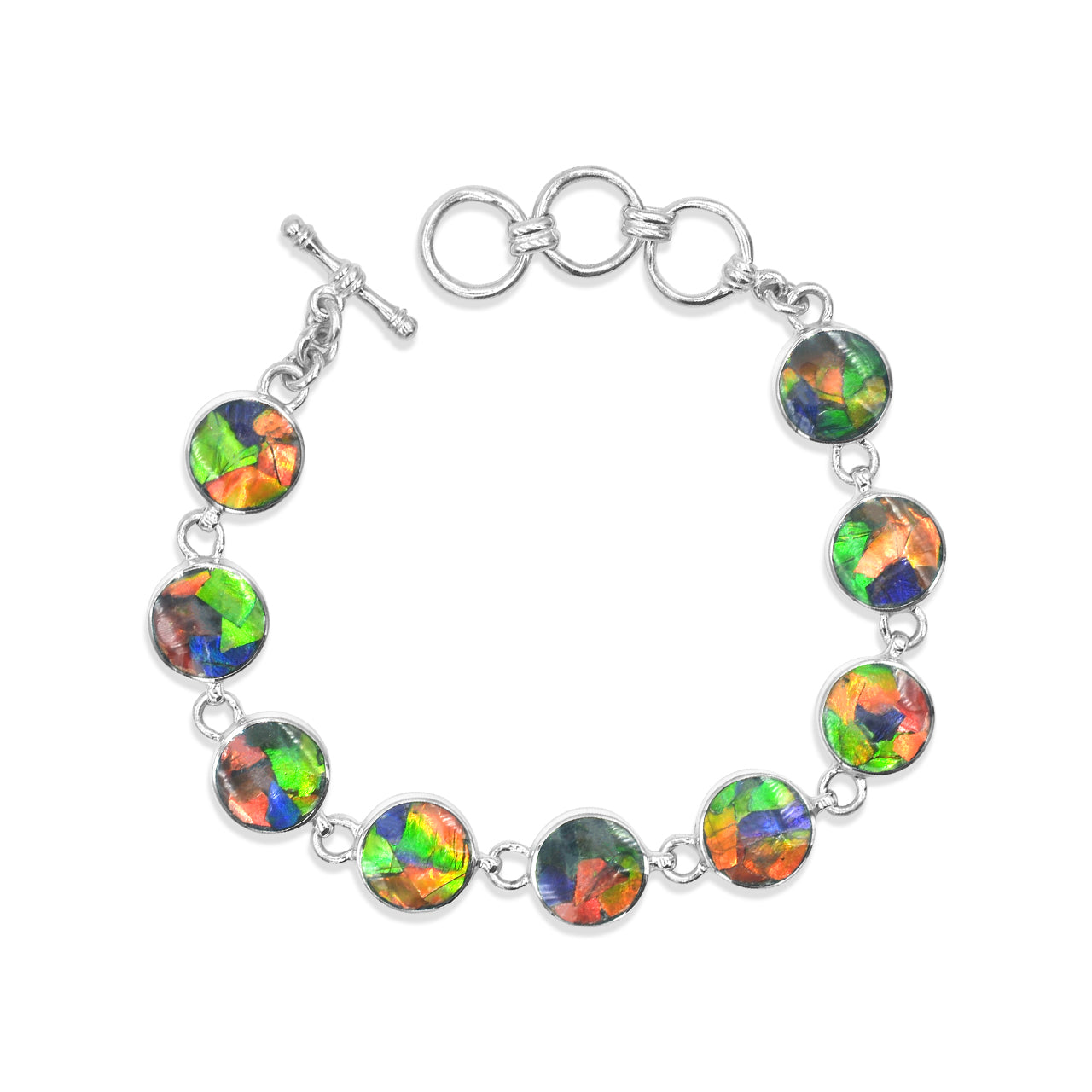 Round Ammolite Bracelet