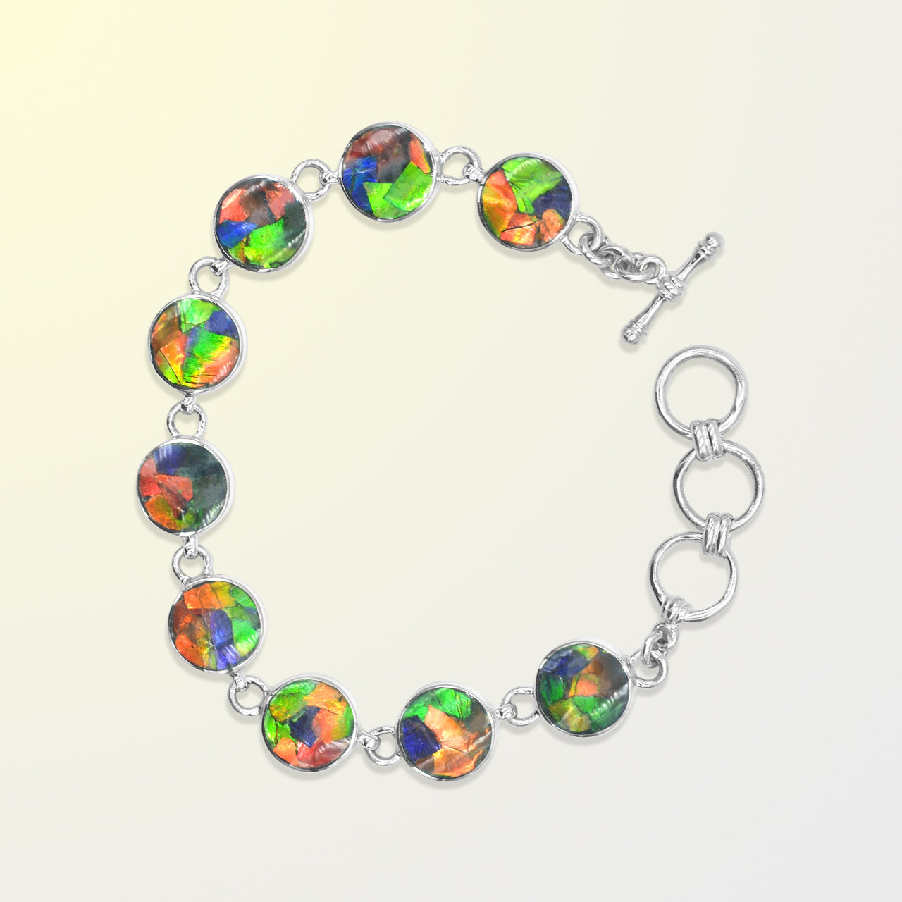 Round Ammolite Bracelet