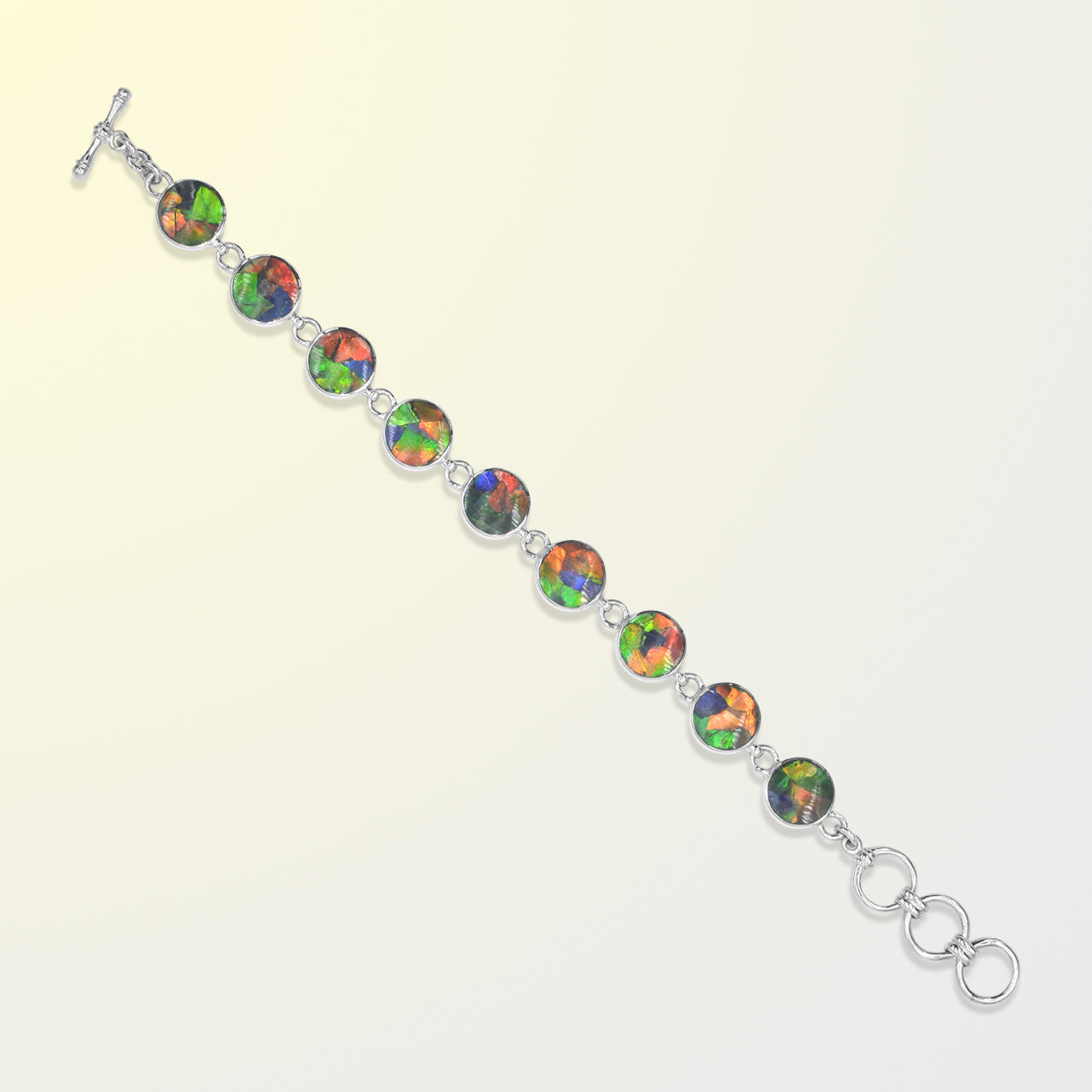 Round Ammolite Bracelet