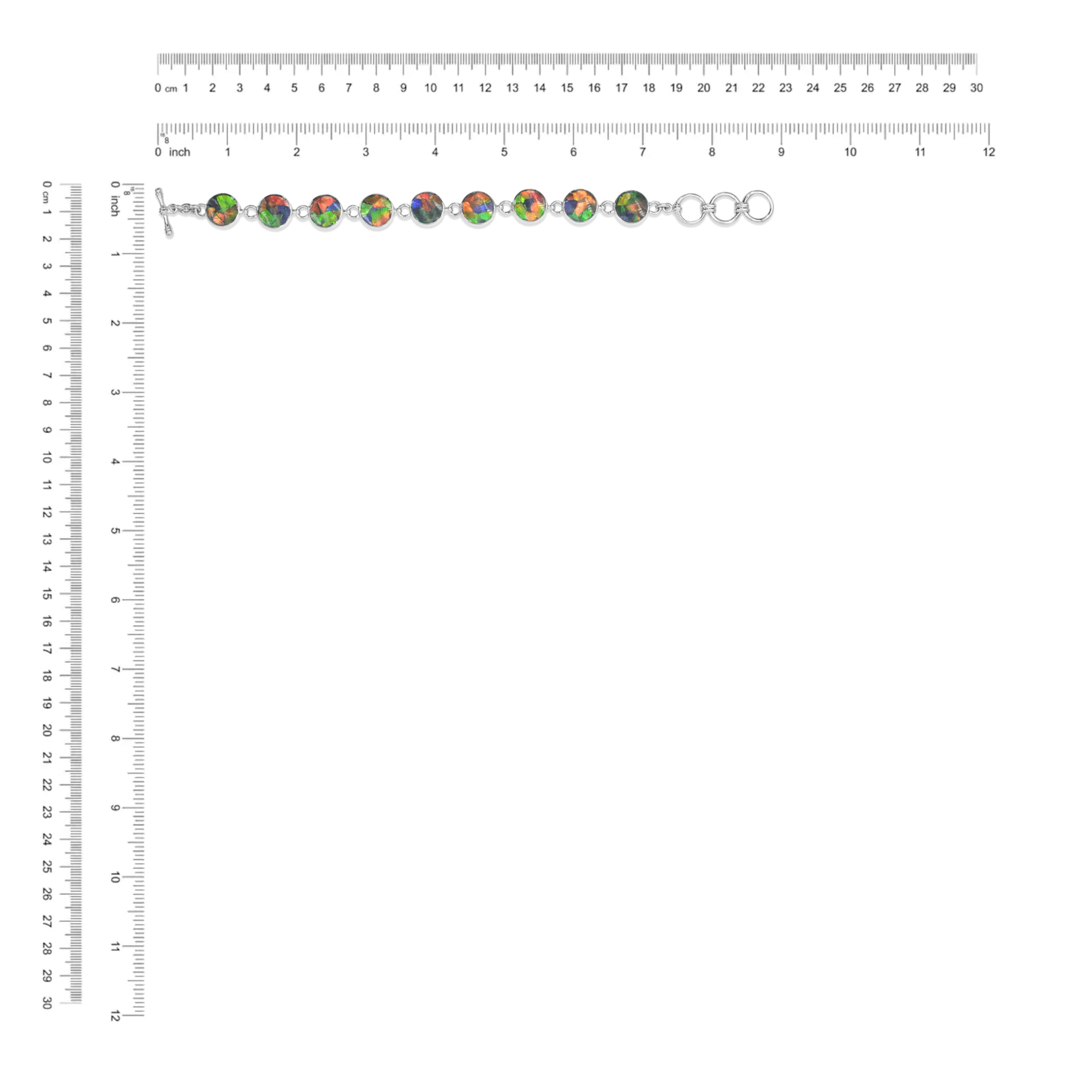 Round Ammolite Bracelet