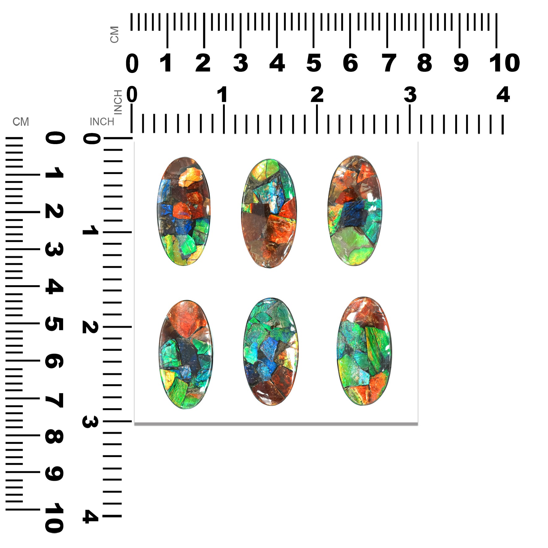 Ammolite Oval Cabochon 30 mm
