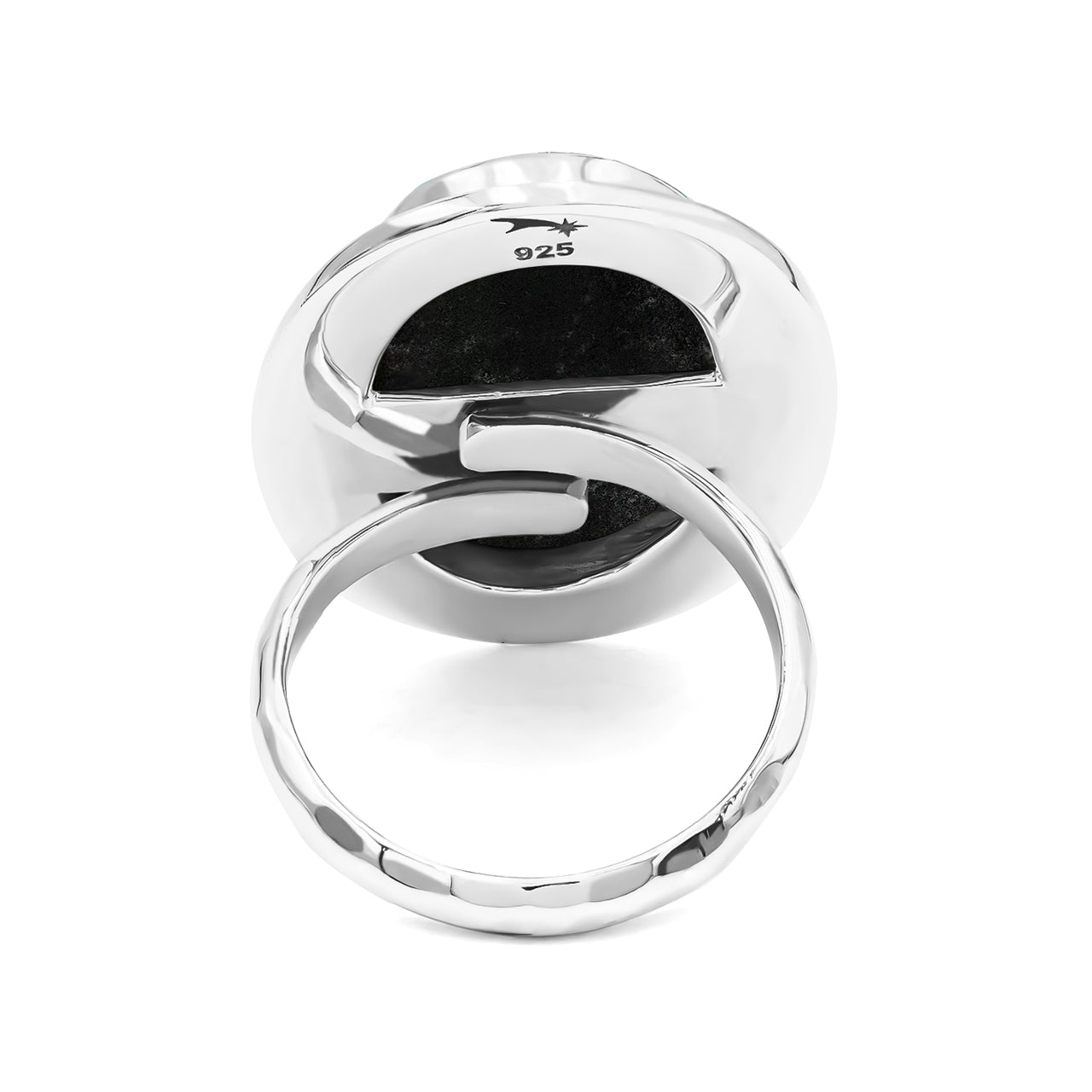 Ammolite Oval-Shape Ring