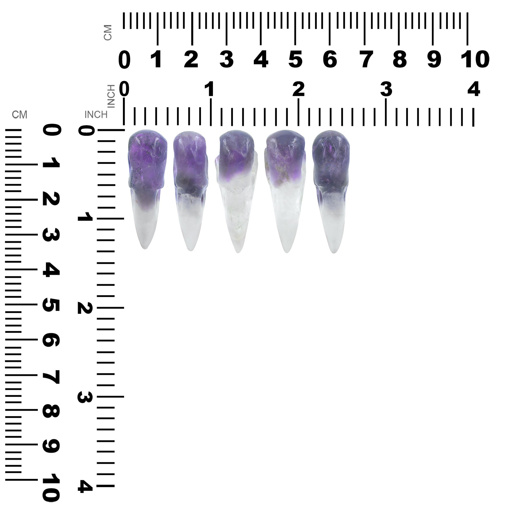 Carved Amethys Crystal Raven Skull