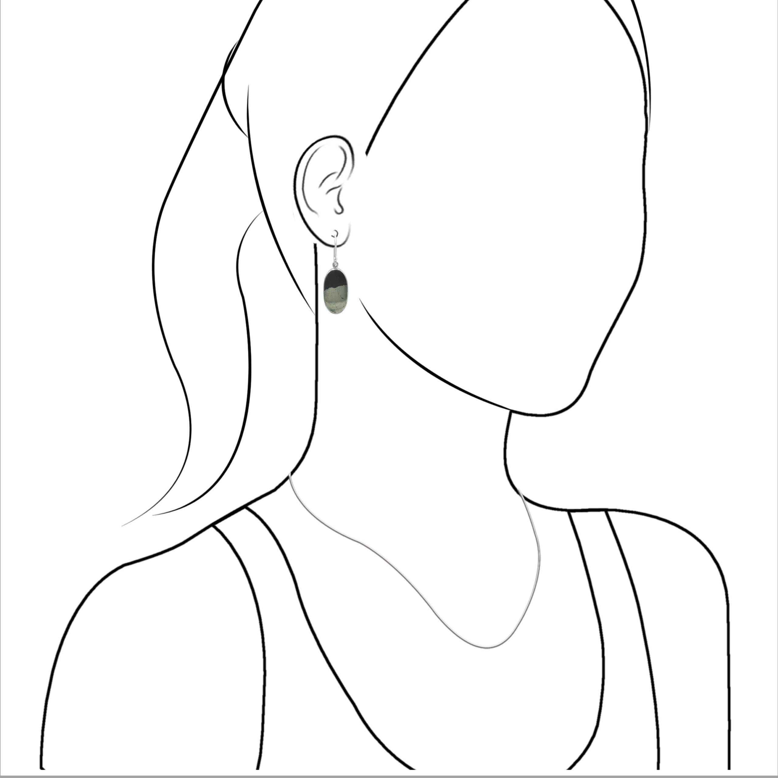 Apache Gold Earring Oval Shaped