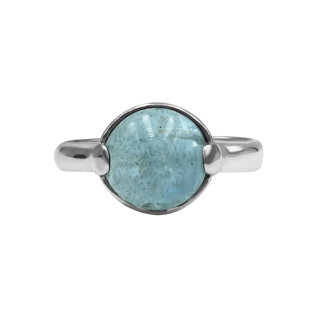 Aquamarine Sphere Ring