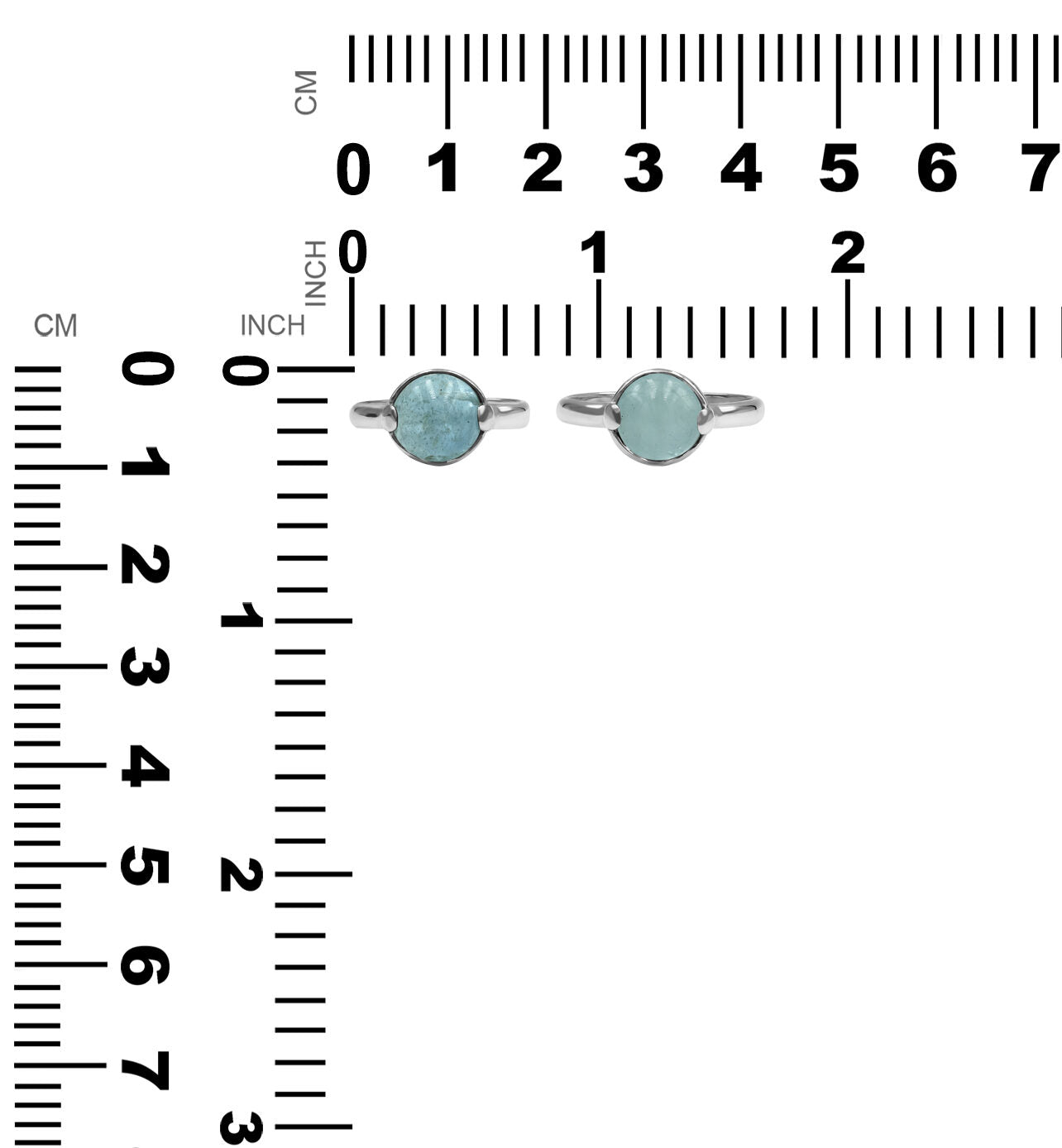 Aquamarine Sphere Ring