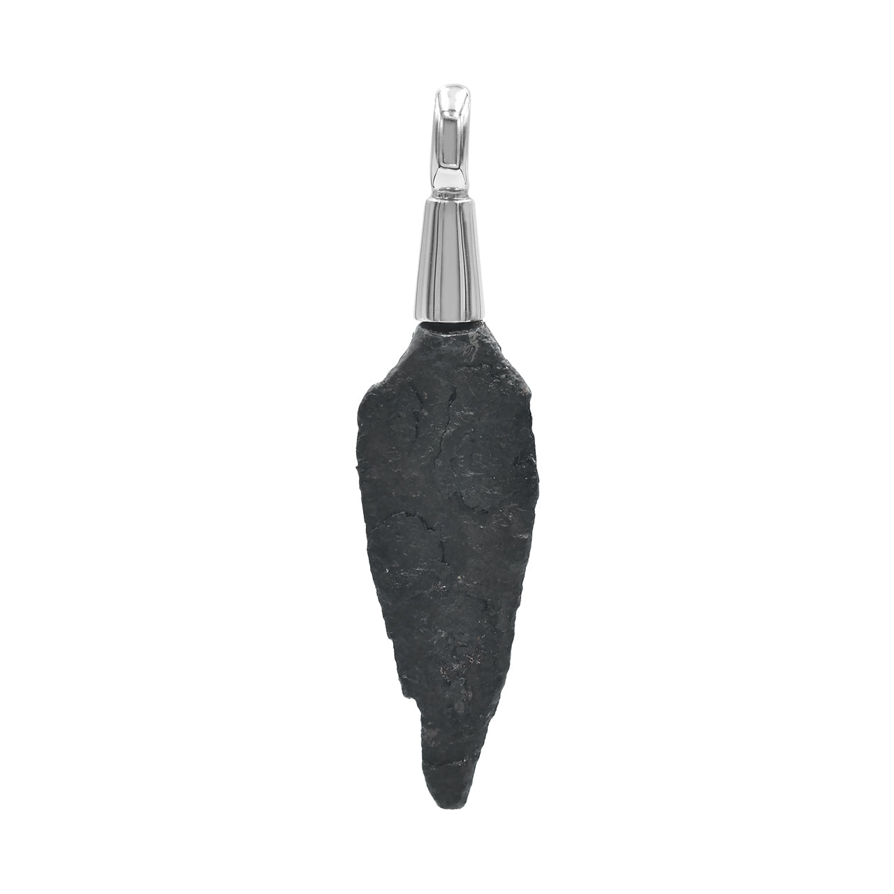Second front‑view image of a sterling silver pendant featuring a Viking Iron Arrowhead.