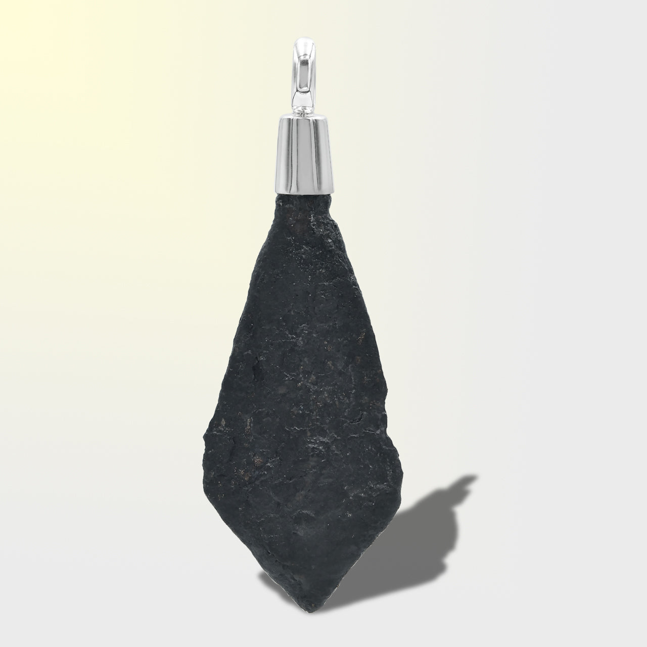 Third front‑view of a sterling silver pendant featuring a Viking Iron Arrowhead.