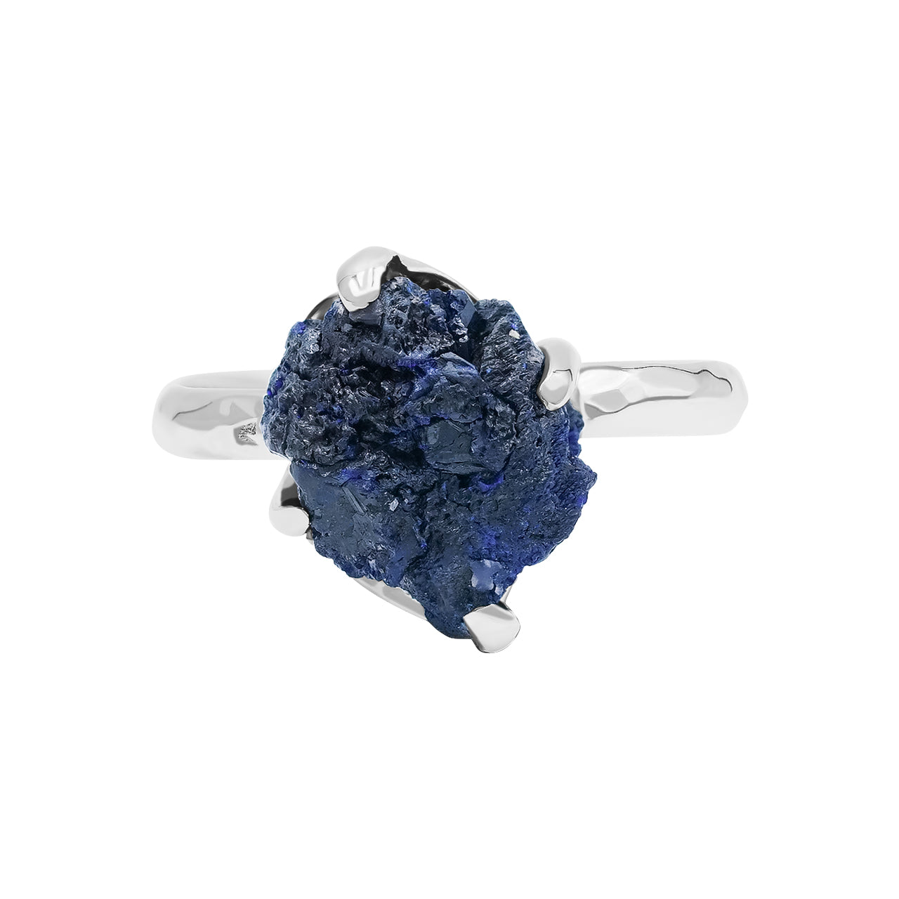 Azurite Prong Set Ring