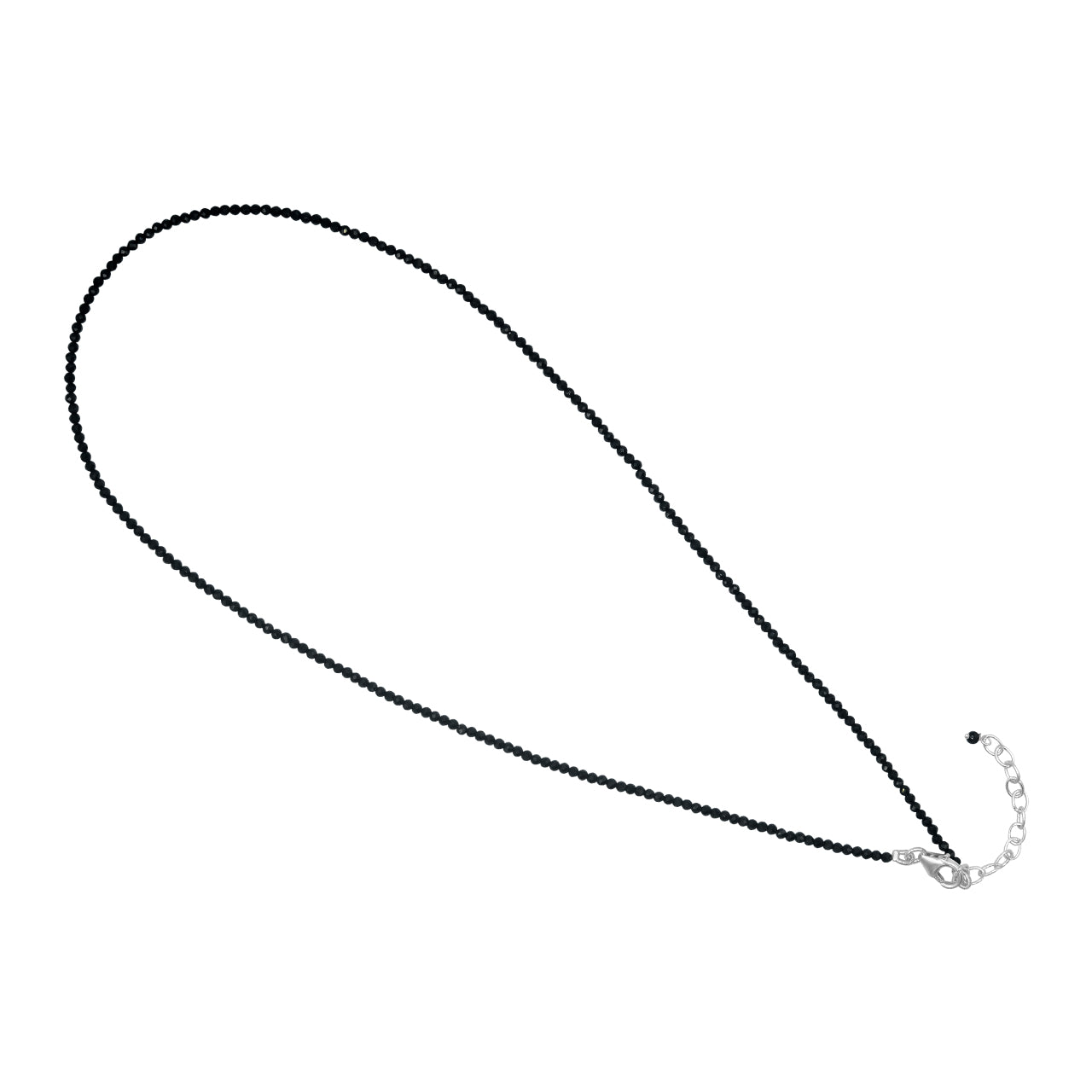 Black Spinel Bead Necklace