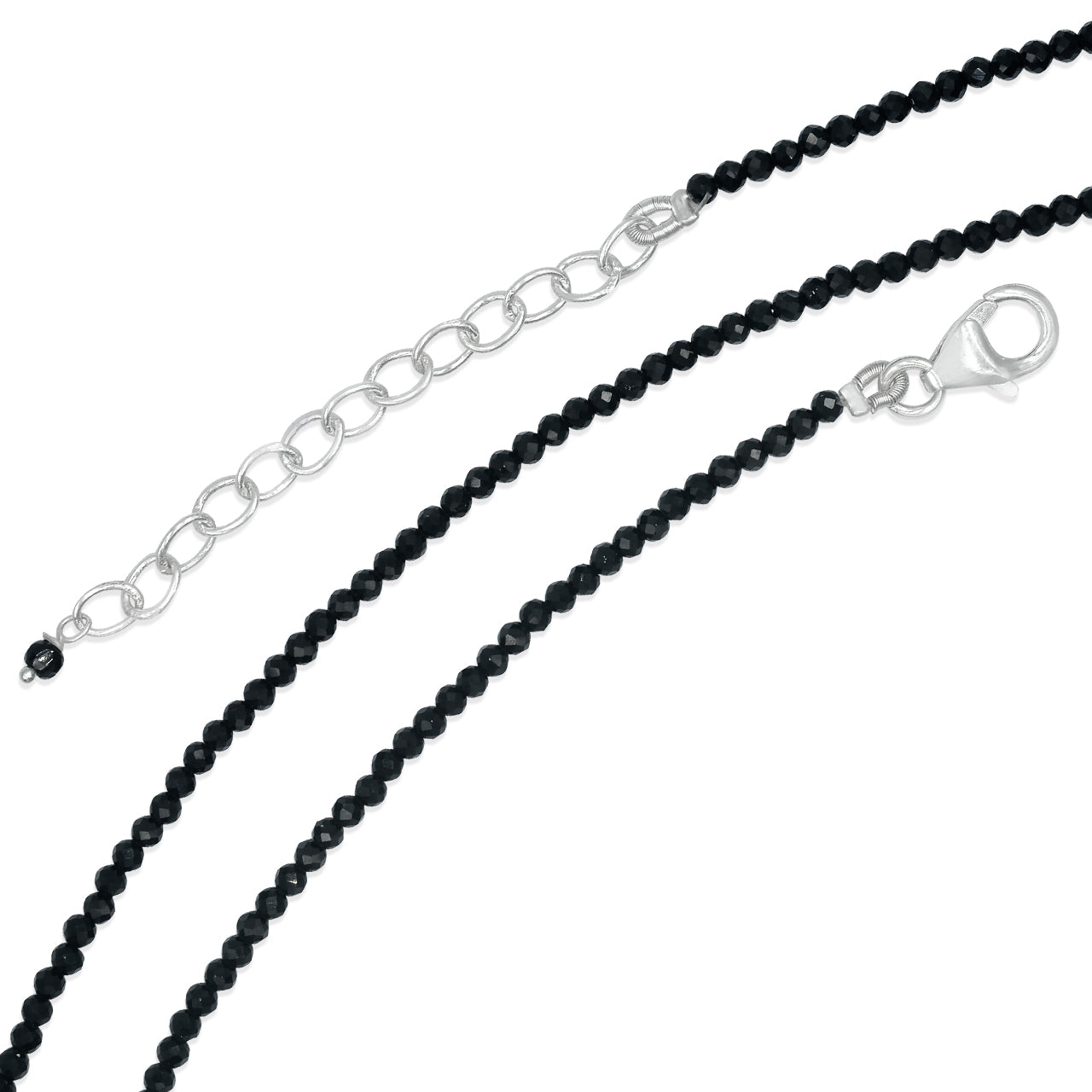 Black Spinel Bead Necklace
