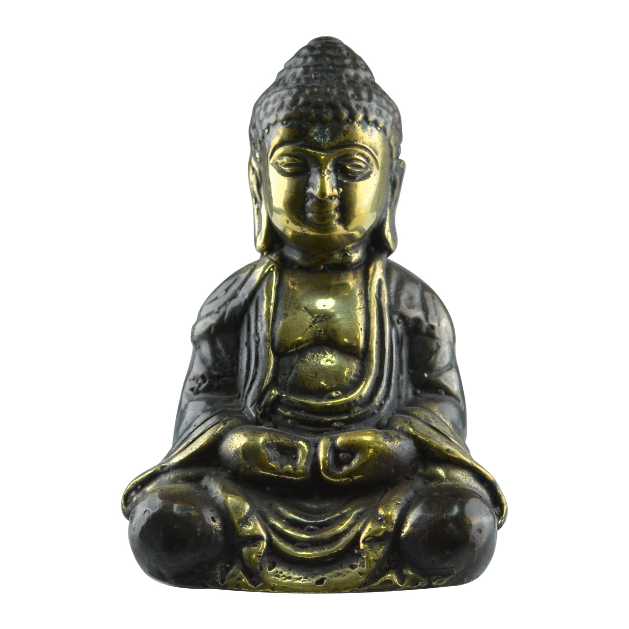 Brass Buddha Meditation Seated Statue