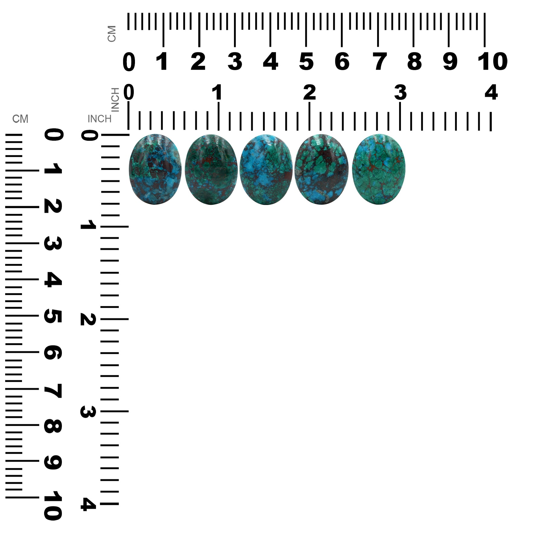 Chile Chrysocolla Oval cabochon 20mm