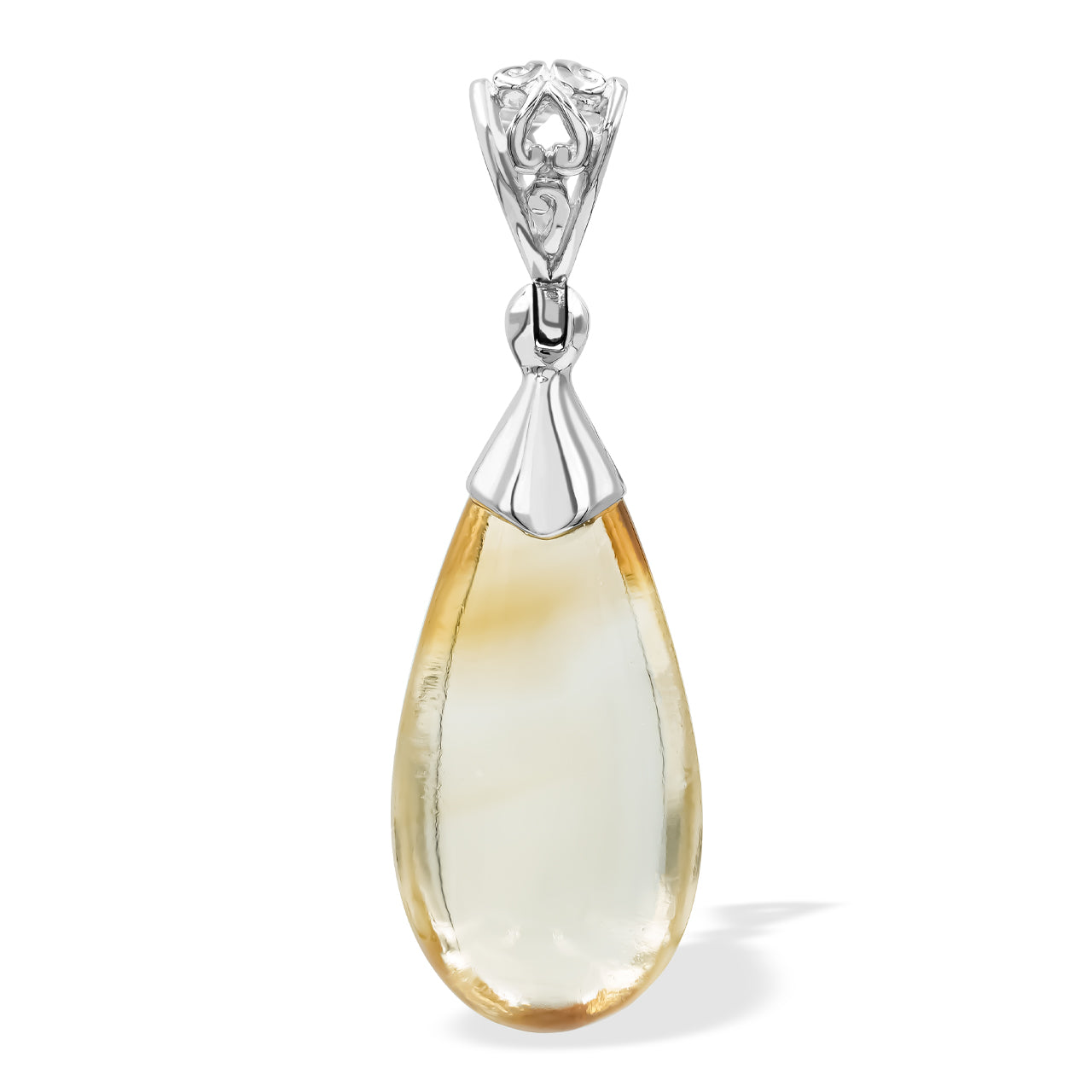 Citrine Teardrop Pendant