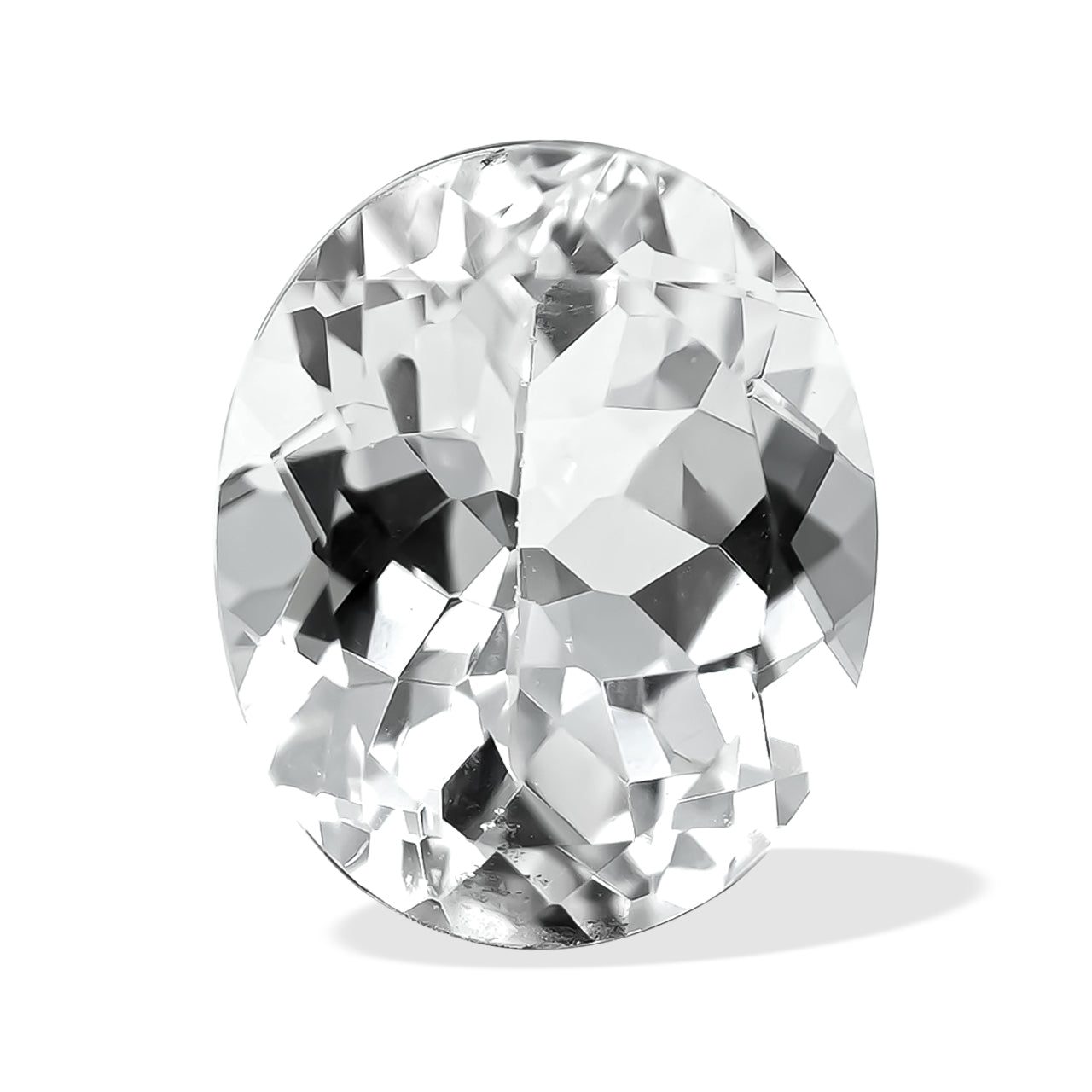 Faceted Danburite Oval 12x10mm