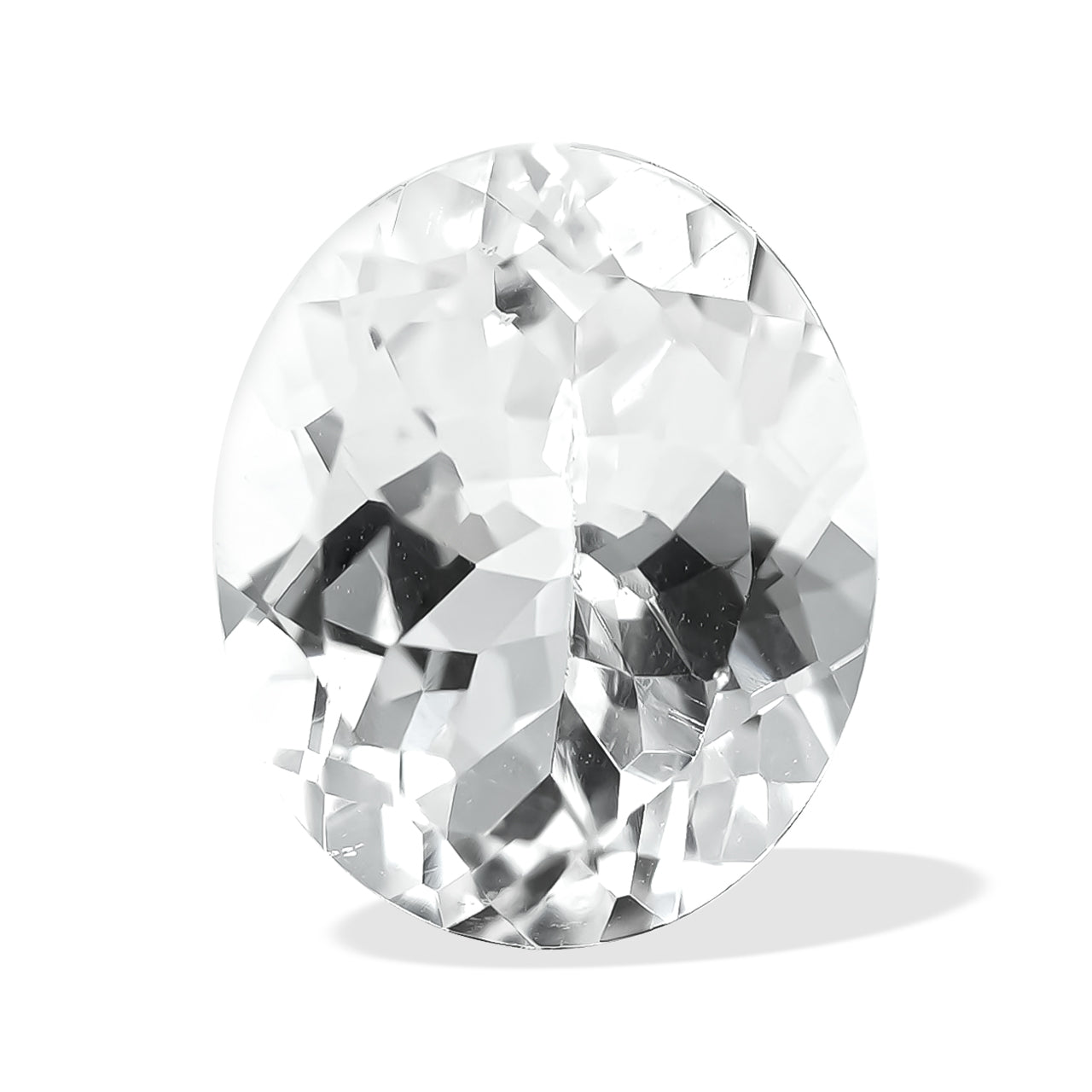 Faceted Danburite Oval 12x10mm