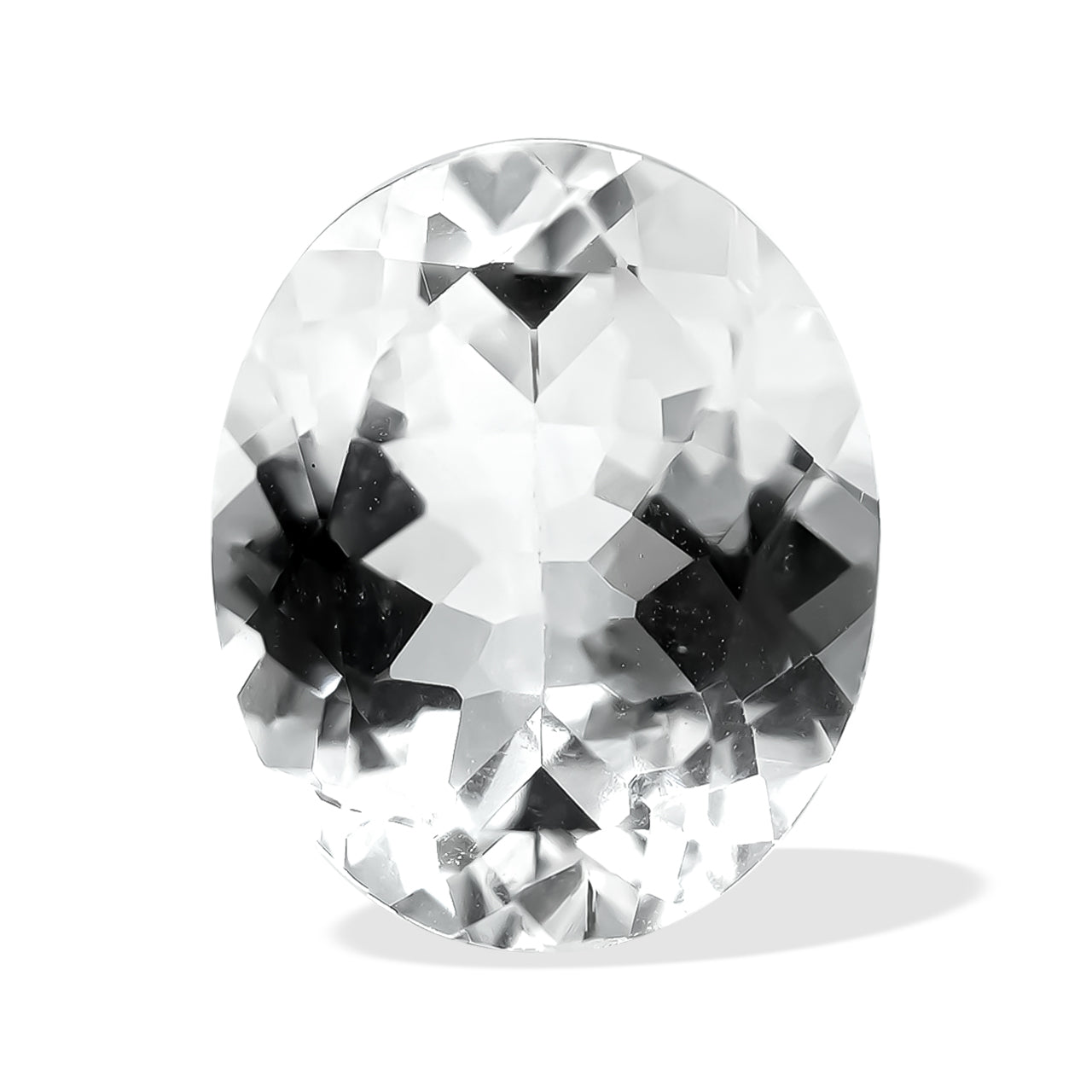 Faceted Danburite Oval 12x10mm