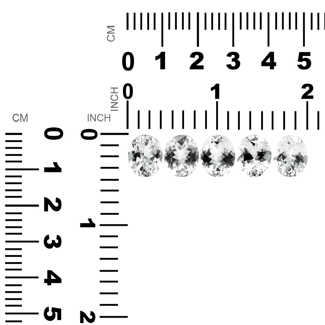 Faceted Danburite Oval 12x10mm