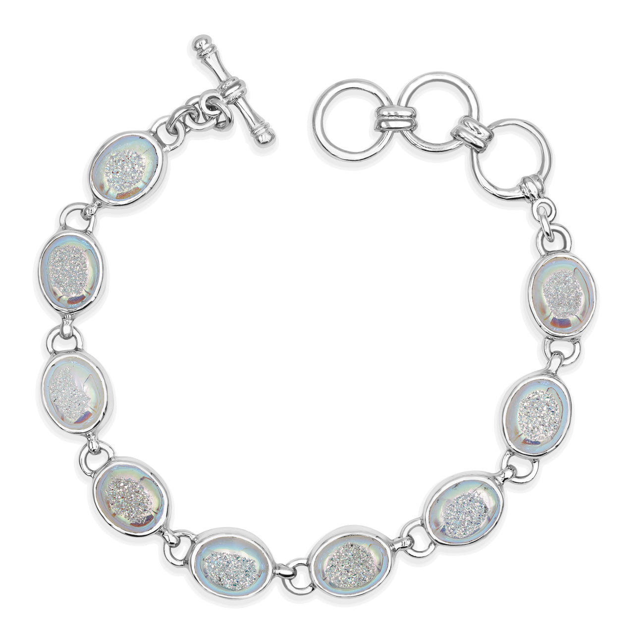 Window Drusy Oval Bracelet