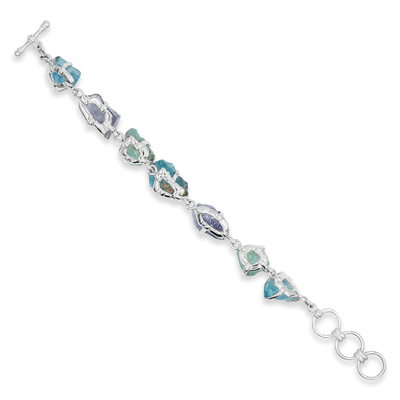 Fluorite Bracelet in Fine Sterling Silver