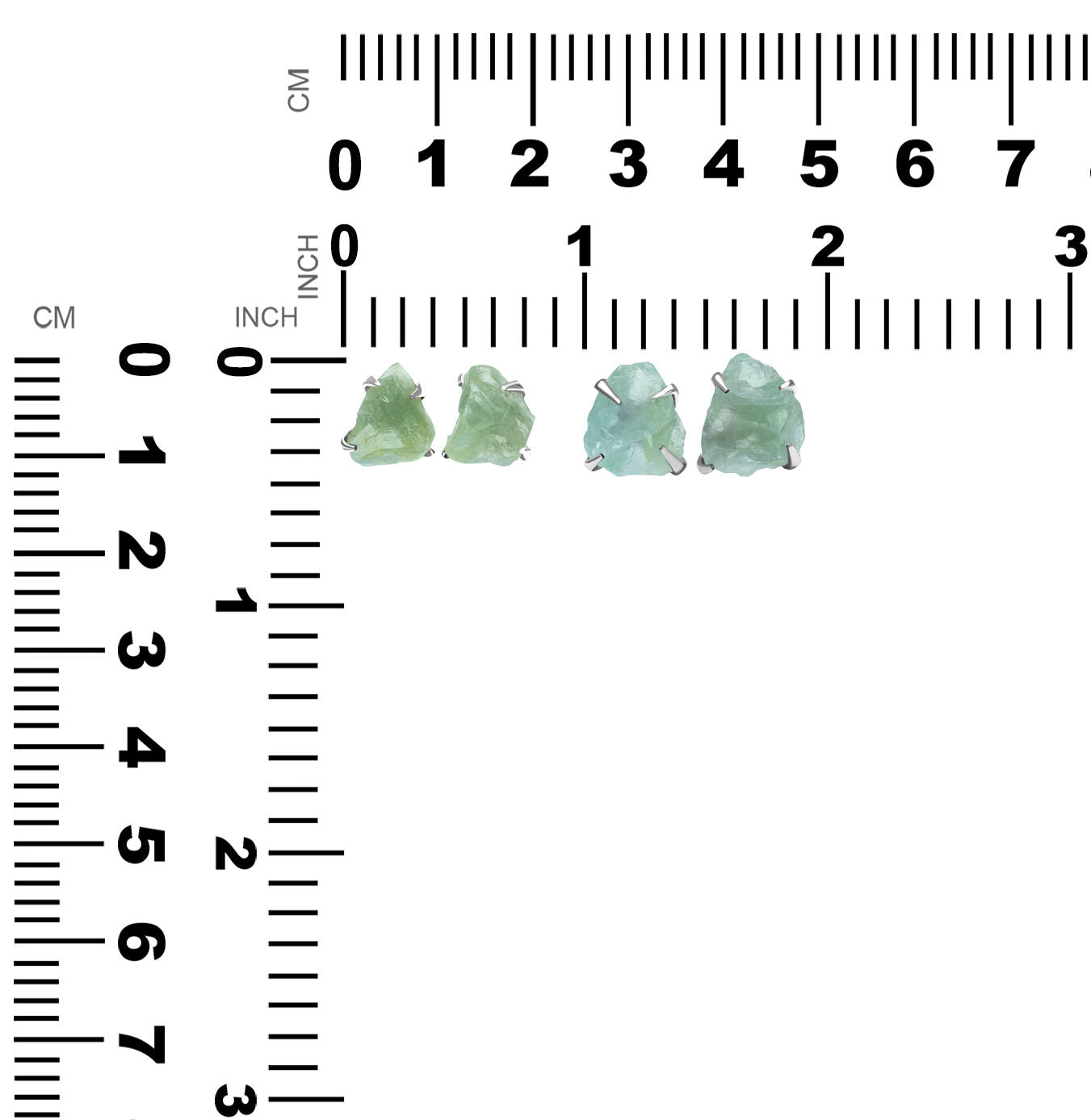 Fluorite Post Style Earring 0.48 inch