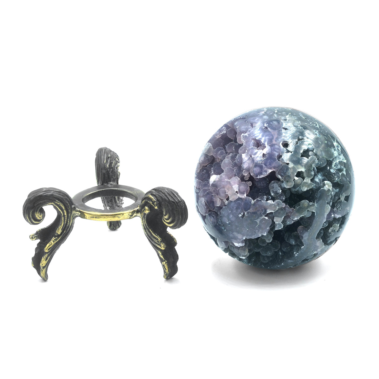 Small Grape Chalcedony Sphere