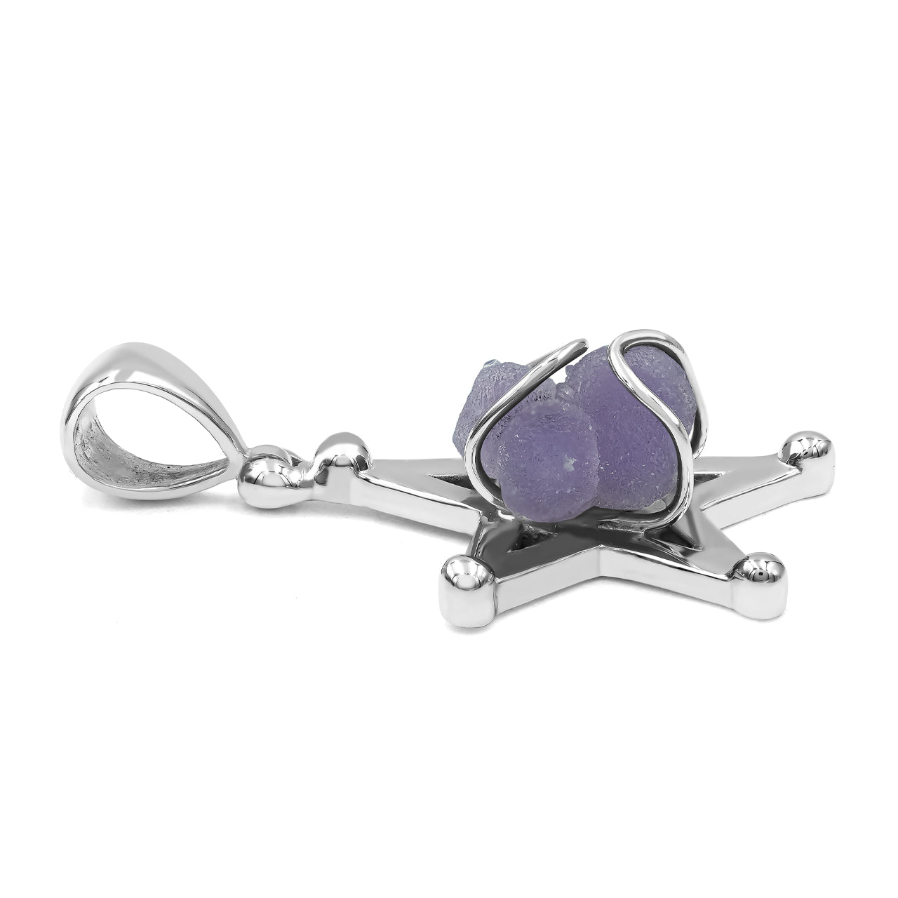 Grape Chalcedony Star Cage