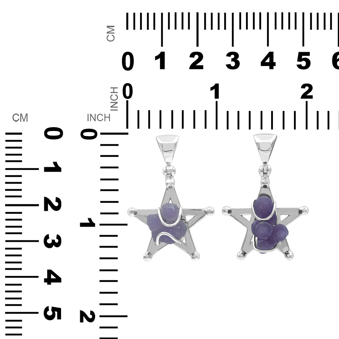 Grape Chalcedony Star Cage