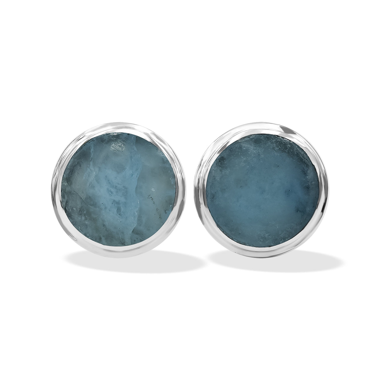 Fluorescent Hackmanite Post Earrings 8mm