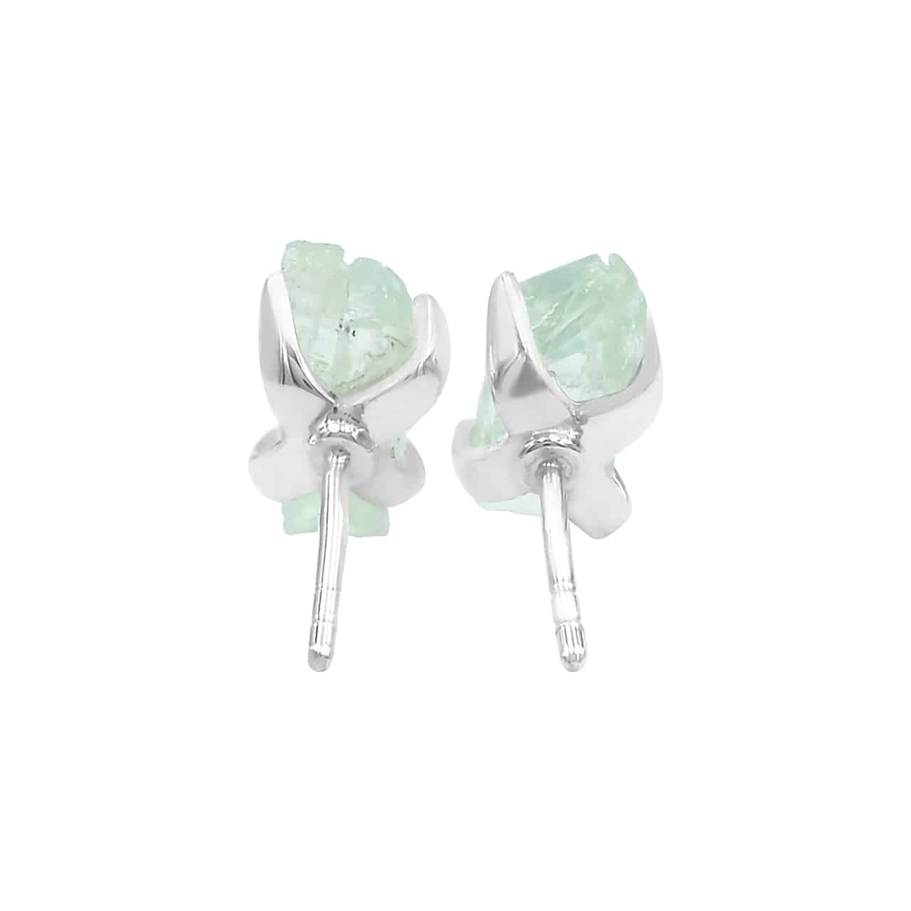 Hiddenite Prong Set Post Style Earrings