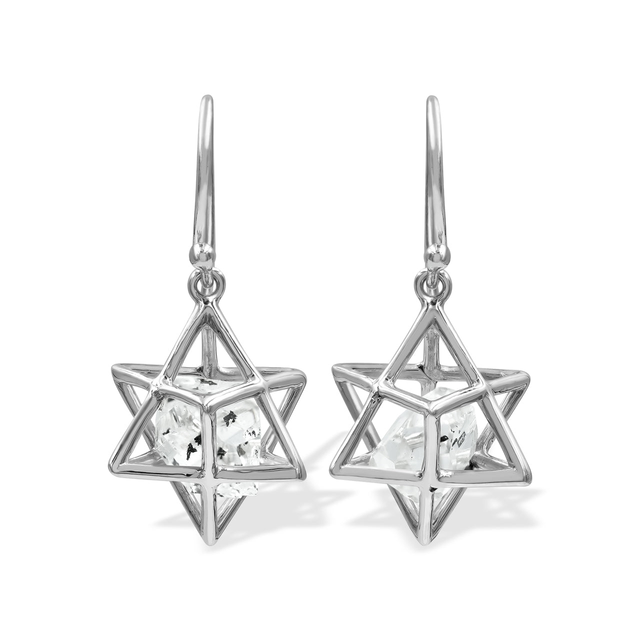 Merkabah Hermiker Cage Earrings