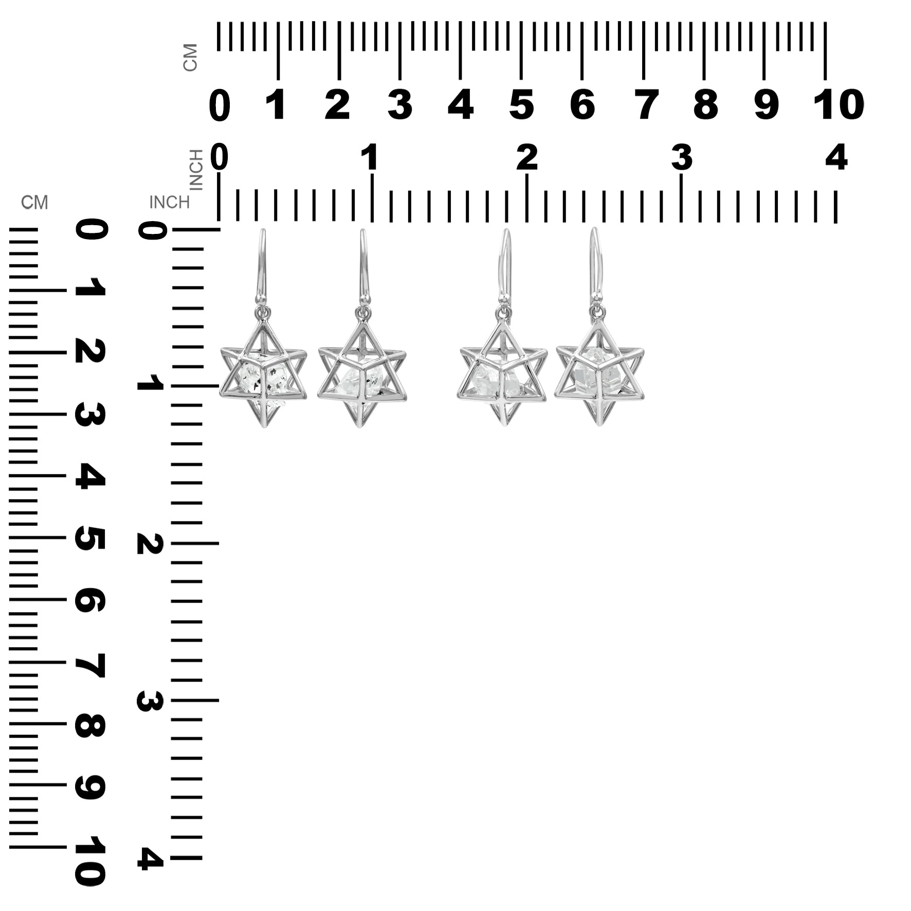 Merkabah Hermiker Cage Earrings