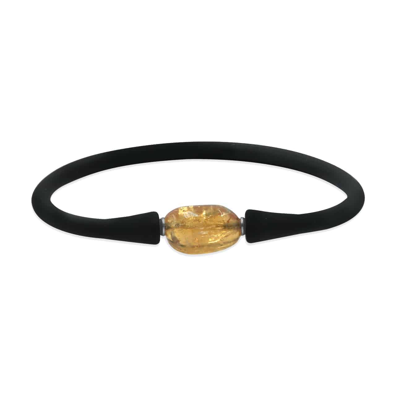 Imperial Topaz on Silicone Band