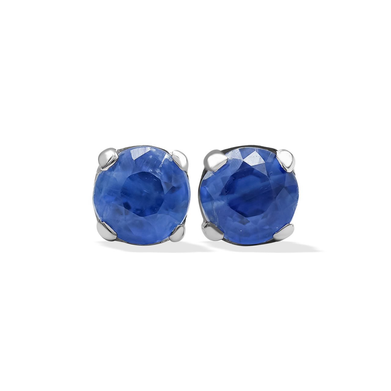 Kyanite Post Style Earrings Round 5 mm